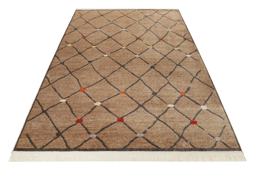 Teppich Braun Kurzflor B-Ware "Marché Bonsecours" WECONhome