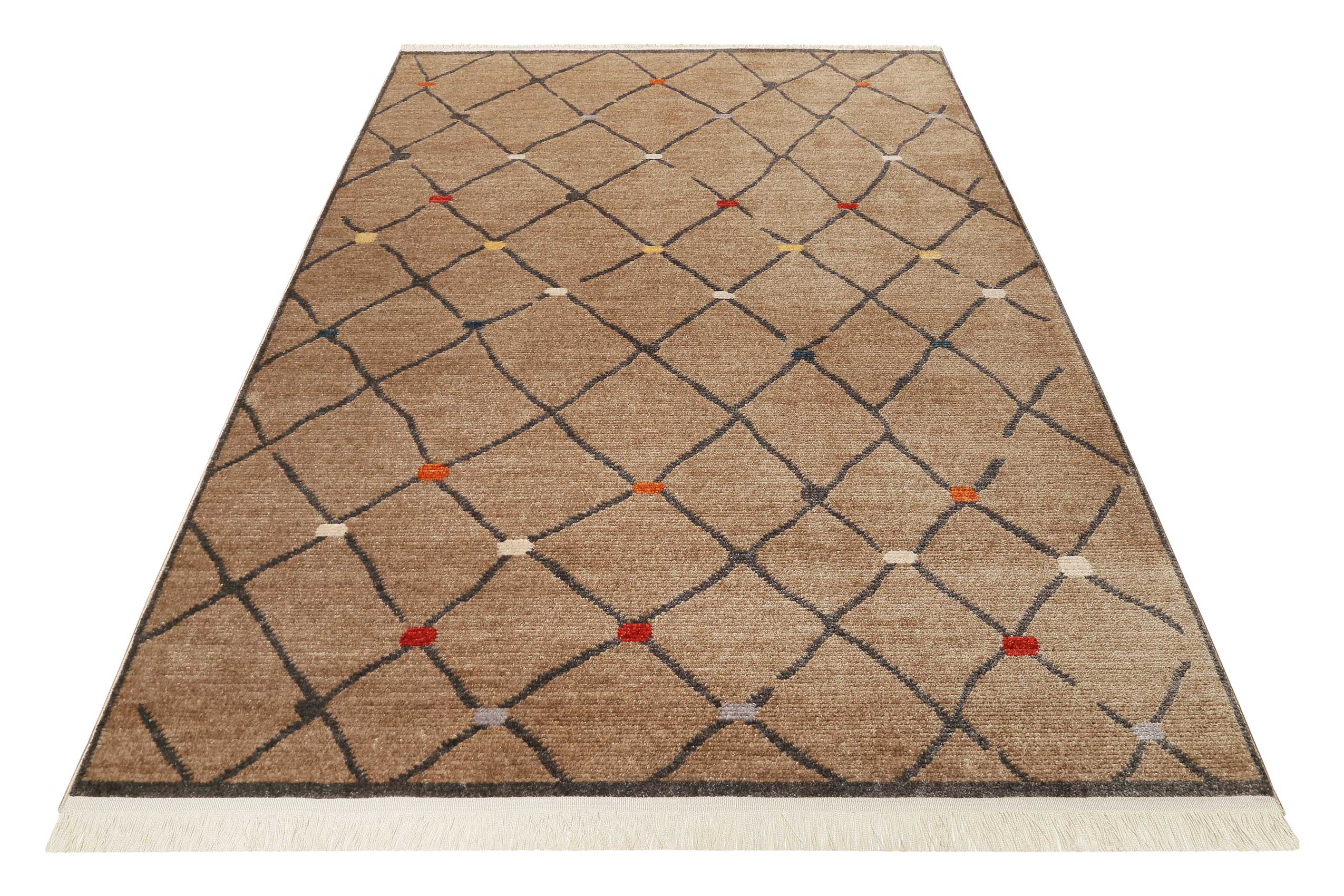 Teppich Braun Kurzflor B-Ware "Marché Bonsecours" WECONhome