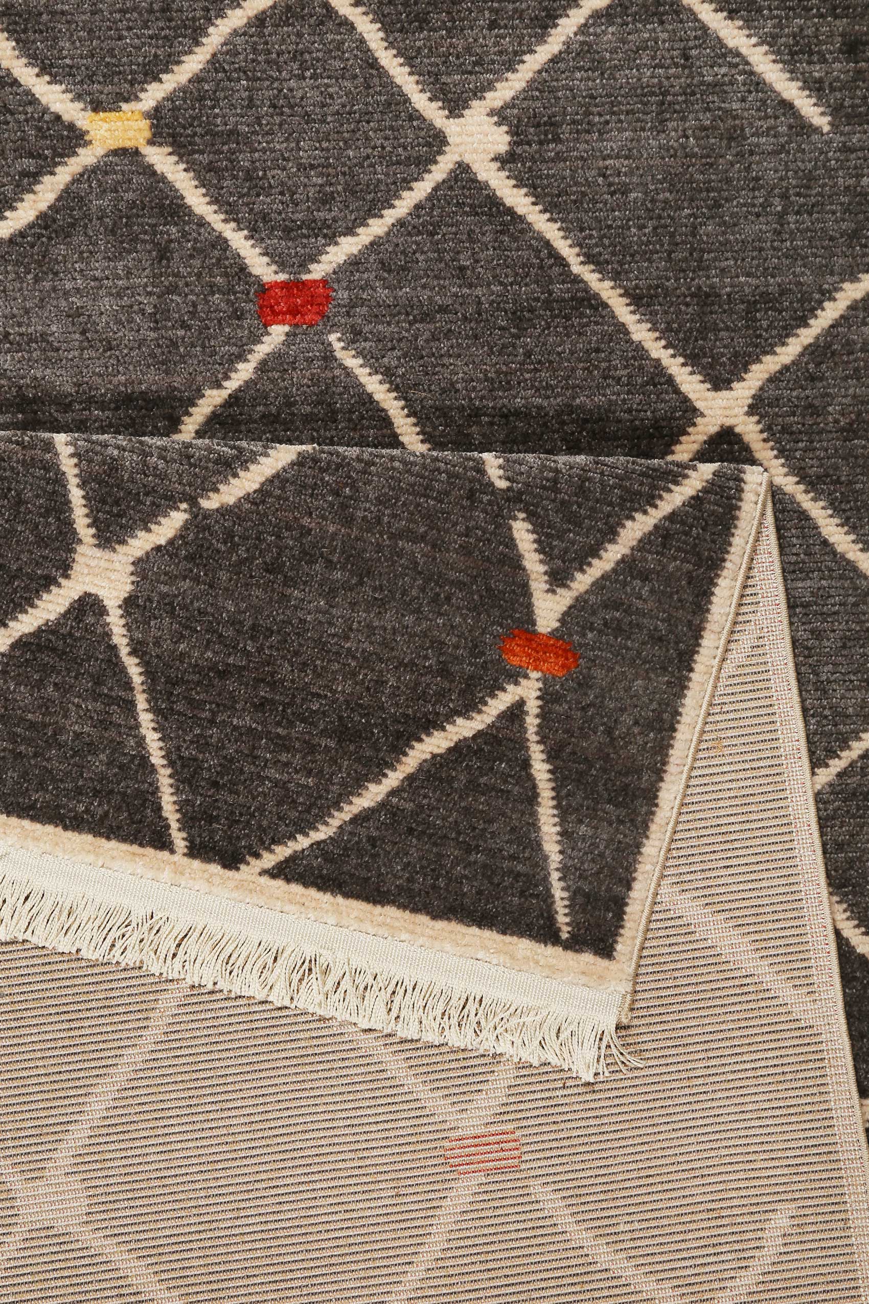 Teppich Dunkelgrau Kurzflor B-Ware "Marché Bonsecours" WECONhome