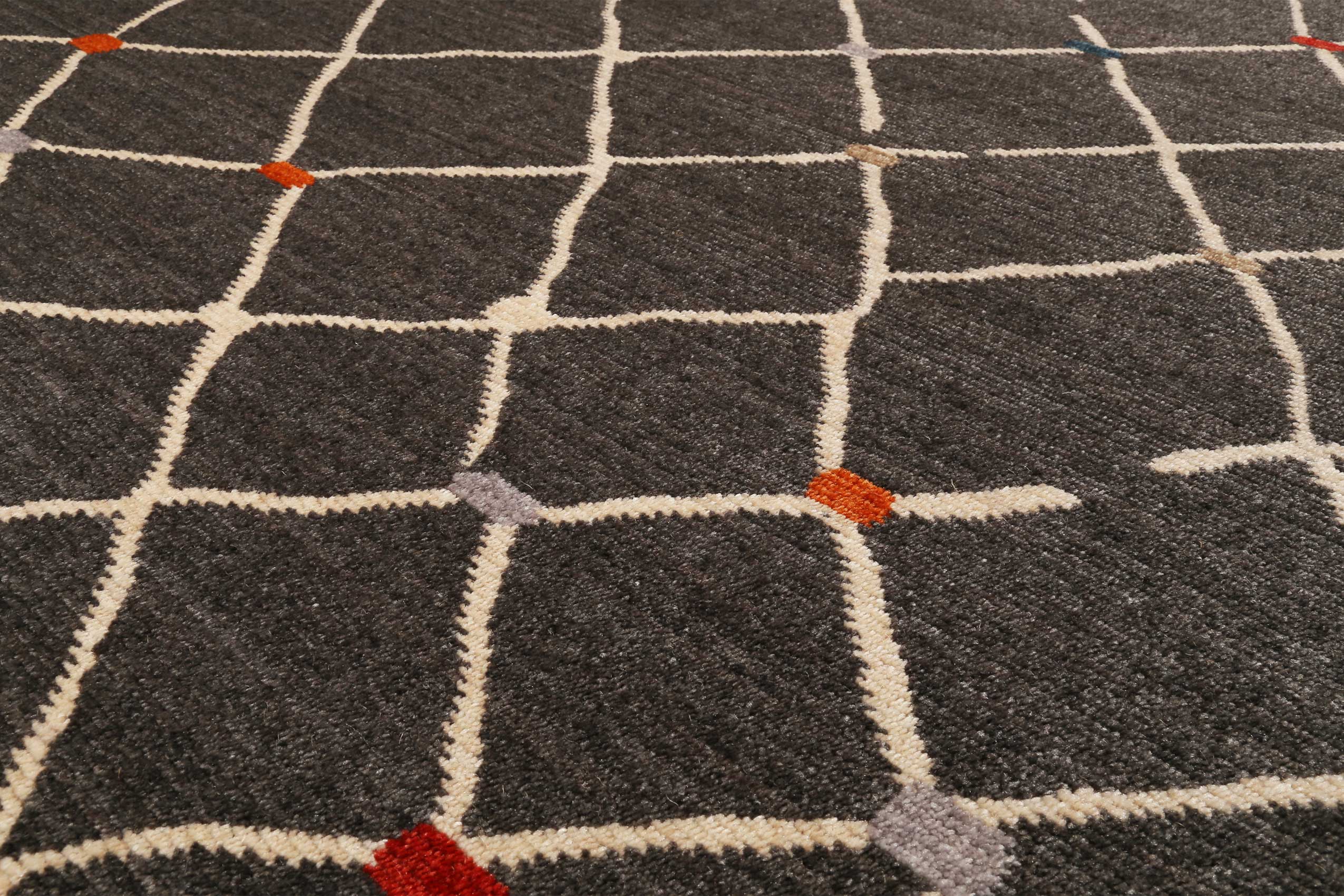 Teppich Dunkelgrau Kurzflor B-Ware "Marché Bonsecours" WECONhome