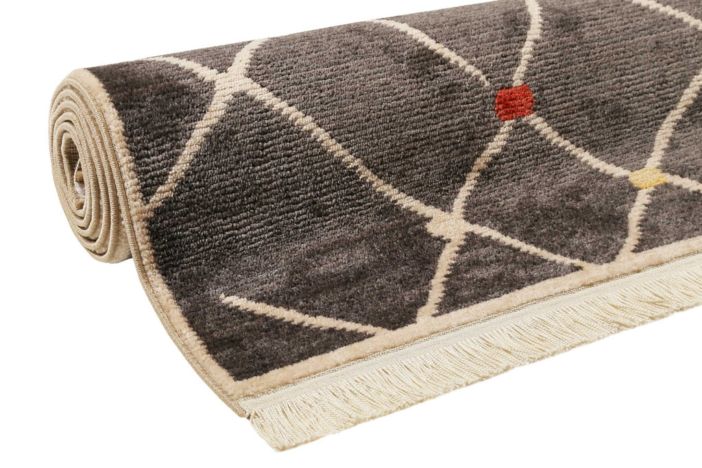 Teppich Dunkelgrau Kurzflor B-Ware "Marché Bonsecours" WECONhome
