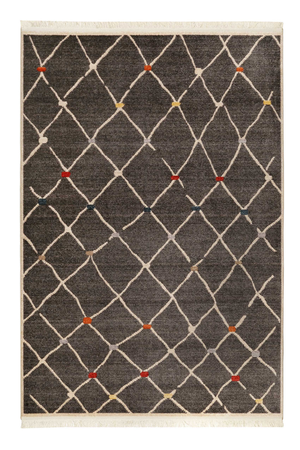 Teppich Dunkelgrau Kurzflor B-Ware "Marché Bonsecours" WECONhome