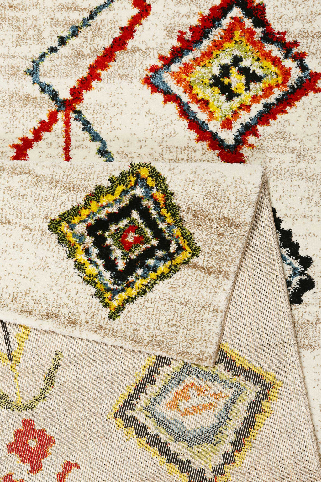 Teppich Beige Bunt Kurzflor" Medina & Colorful Marrakesh" WECONhome