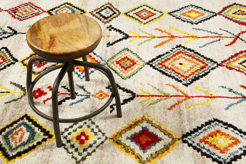Teppich Beige Bunt Kurzflor" Medina & Colorful Marrakesh" WECONhome