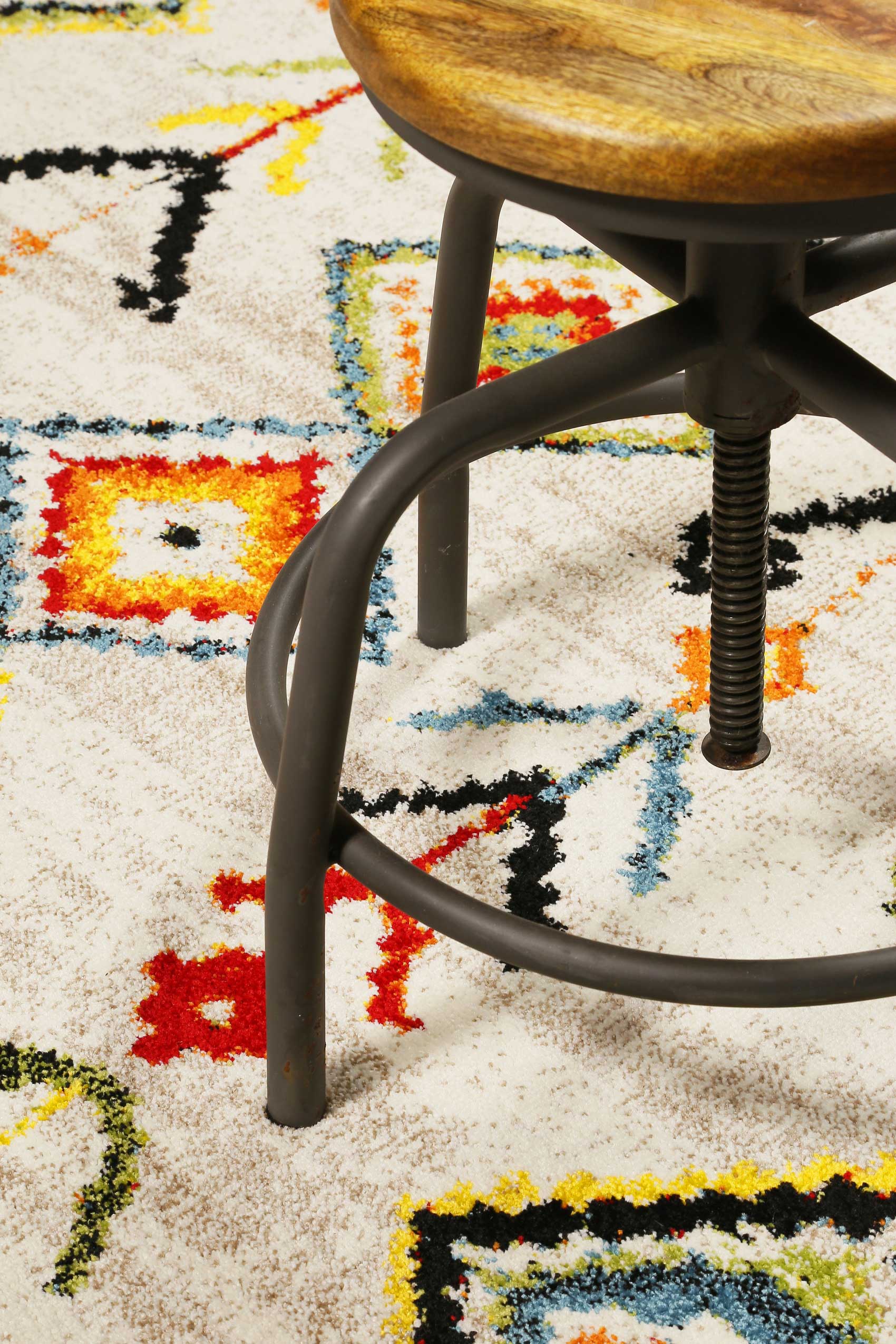 Teppich Beige Bunt Kurzflor" Medina & Colorful Marrakesh" WECONhome