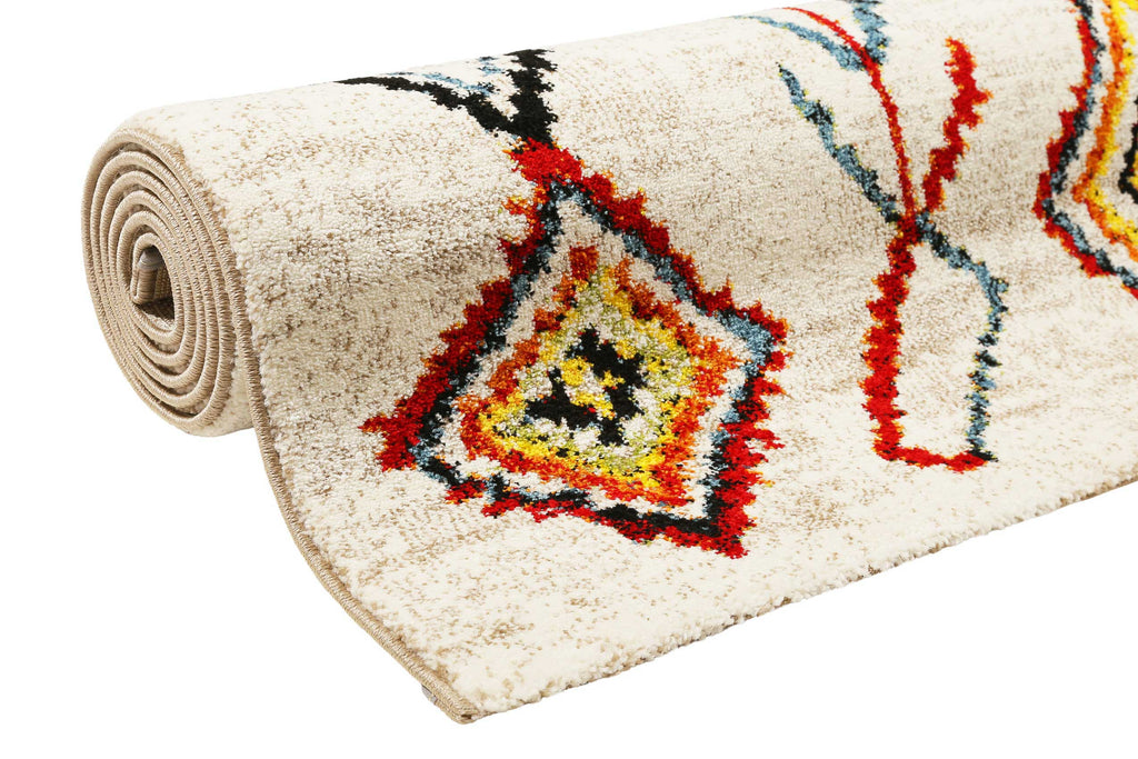 Teppich Beige Bunt Kurzflor" Medina & Colorful Marrakesh" WECONhome