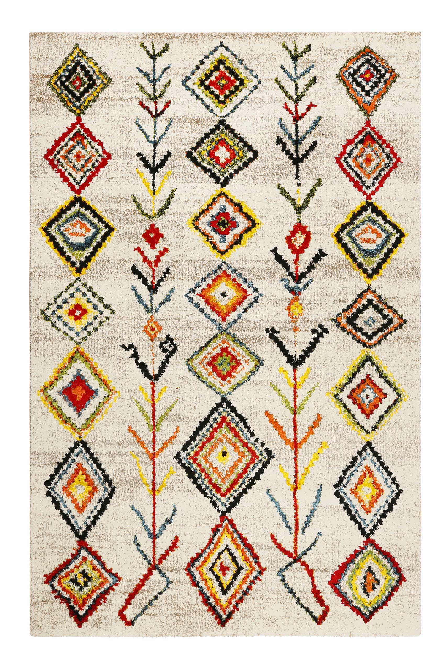 Teppich Beige Bunt Kurzflor" Medina & Colorful Marrakesh" WECONhome