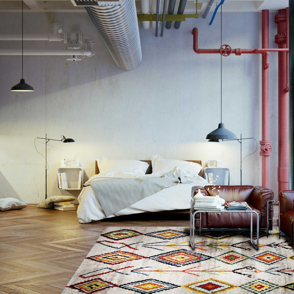 Teppich Beige Bunt Kurzflor" Medina & Colorful Marrakesh" WECONhome