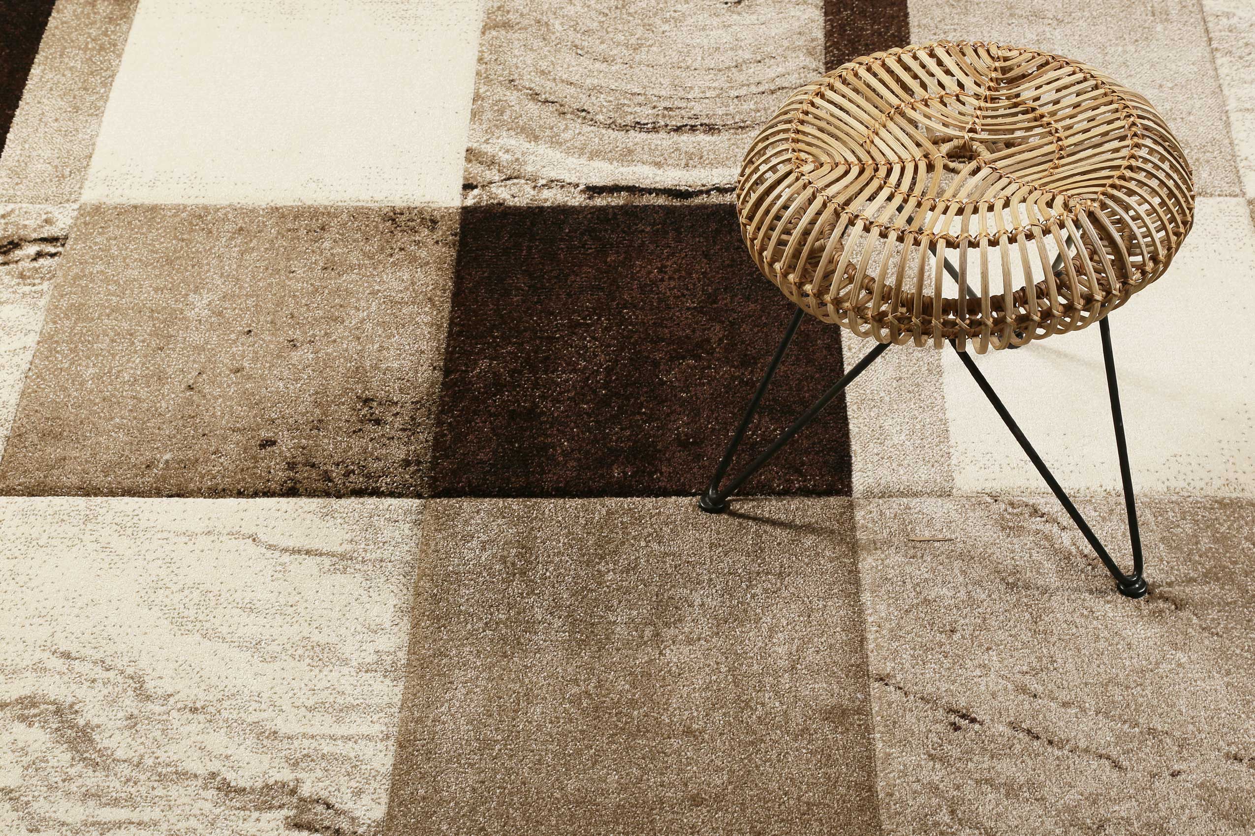Teppich Kurzflor Beige Braun "Mirage" WECONhome