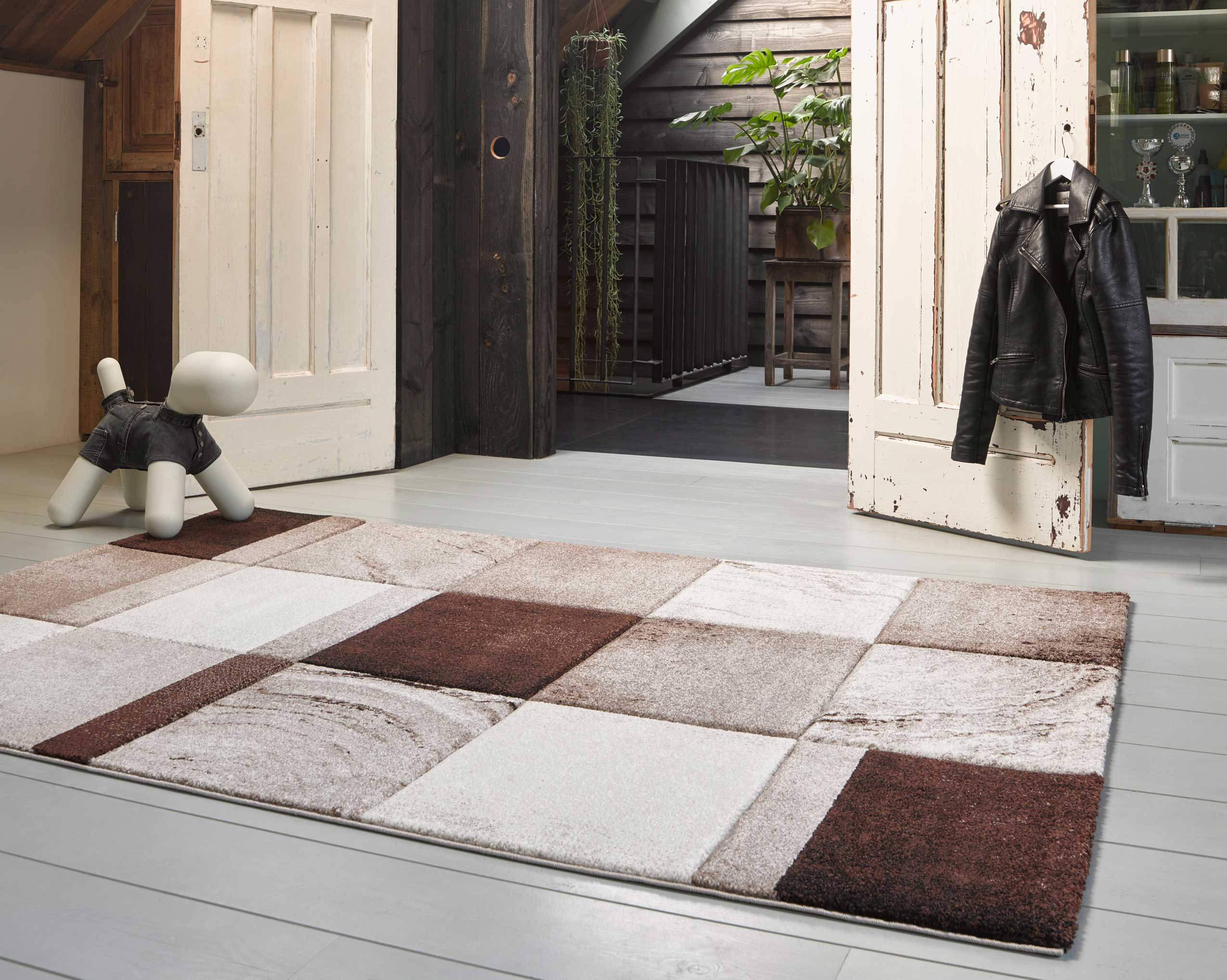 Teppich Kurzflor Beige Braun "Mirage" WECONhome