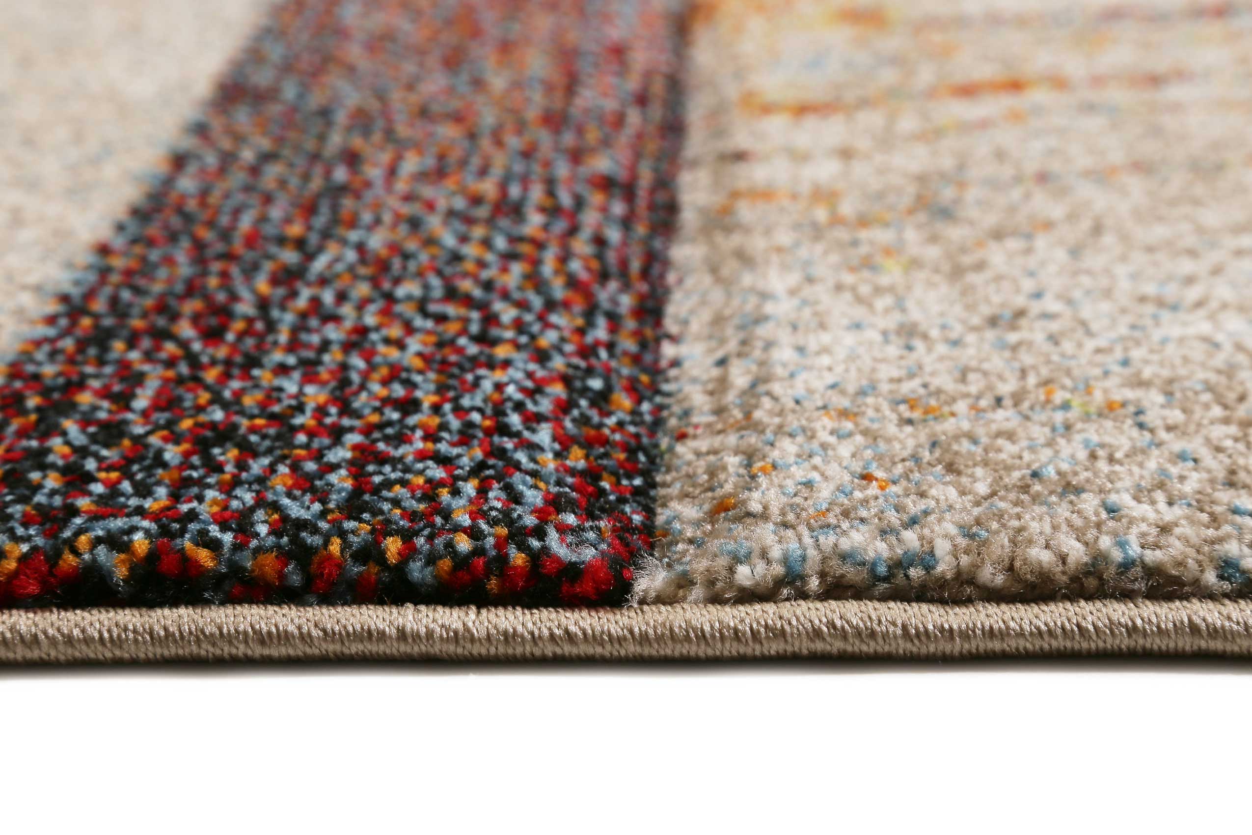 Teppich Kurzflor Beige Taupe Orange "Mirage" WECONhome