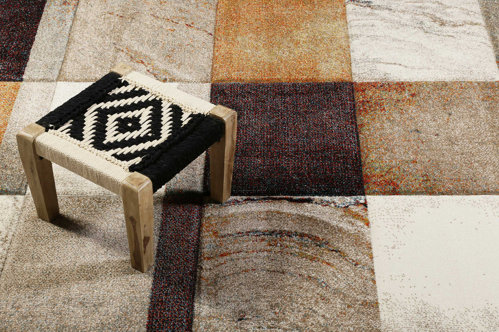 Teppich Kurzflor Beige Taupe Orange "Mirage" WECONhome