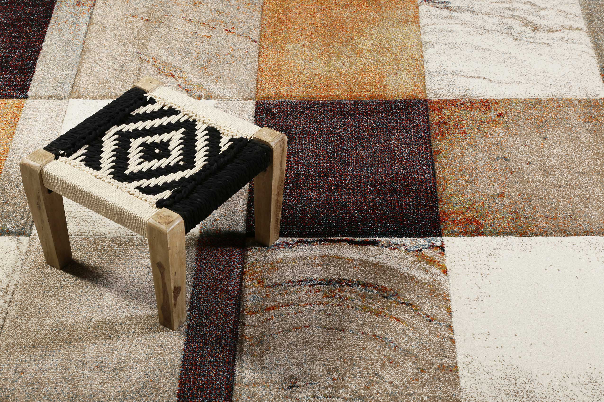 Teppich Kurzflor Beige Taupe Orange "Mirage" WECONhome