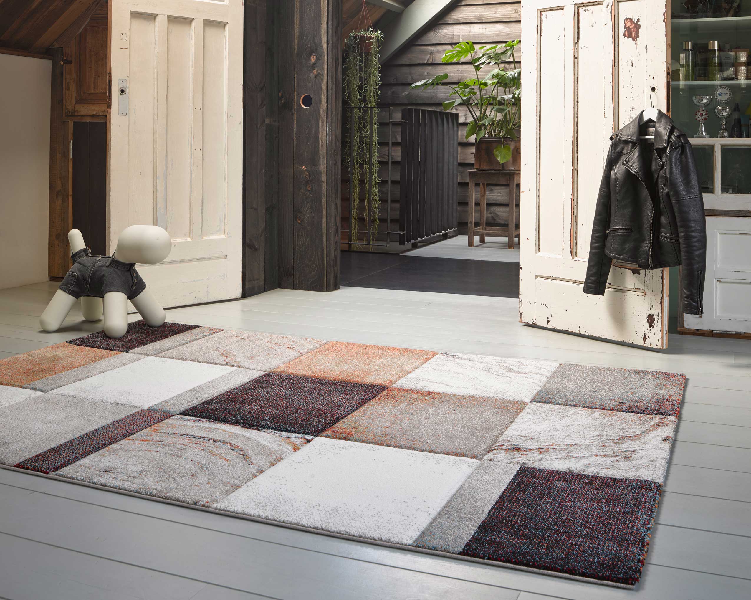 Teppich Kurzflor Beige Taupe Orange "Mirage" WECONhome