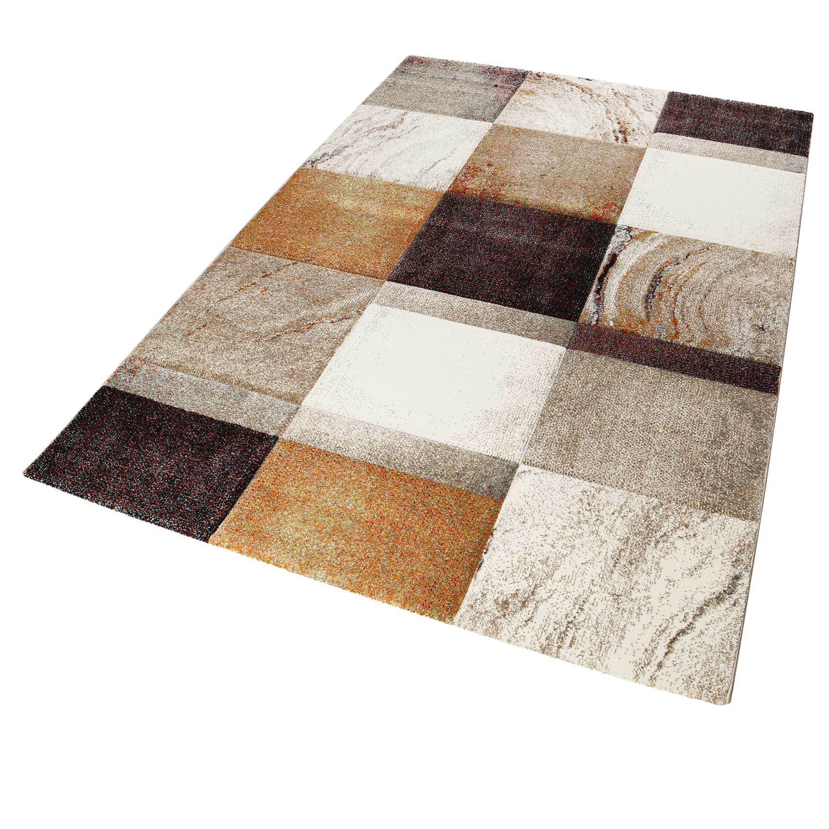 Teppich Kurzflor Beige Taupe Orange "Mirage" WECONhome