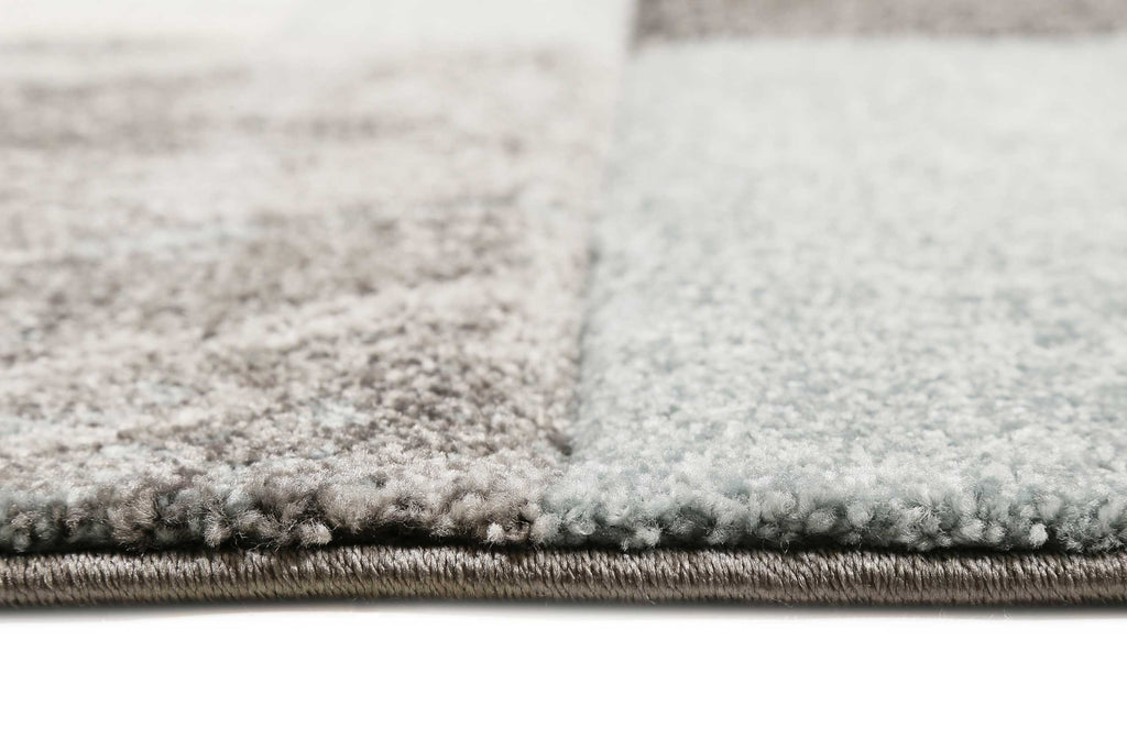 Teppich Kurzflor Grau Silber Blau "Mirage" WECONhome