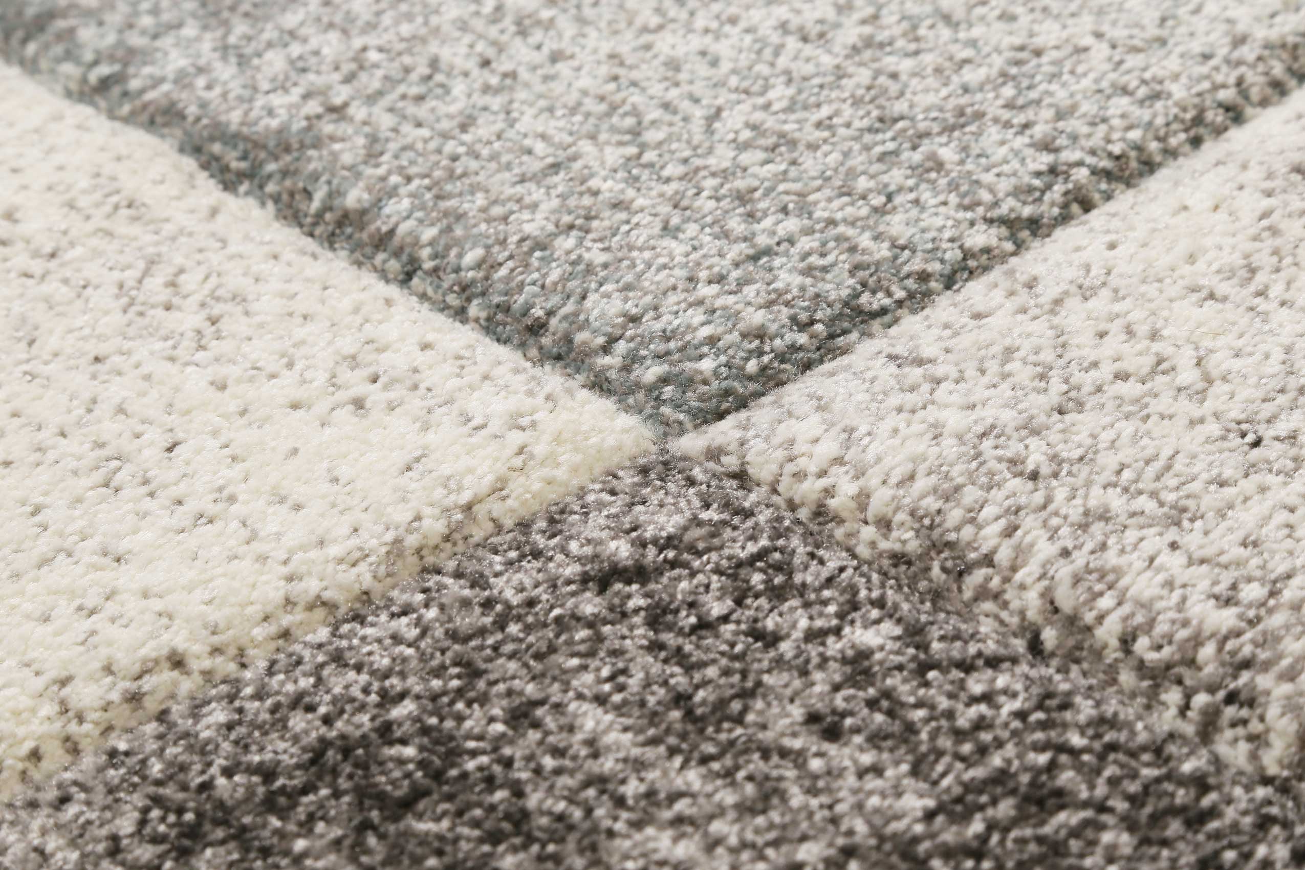 Teppich Kurzflor Grau Silber Blau "Mirage" WECONhome