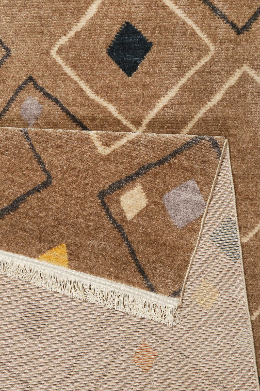 Teppich Sand Braun Bunt Kurzflor B-Ware "Mont Royal" WECONhome