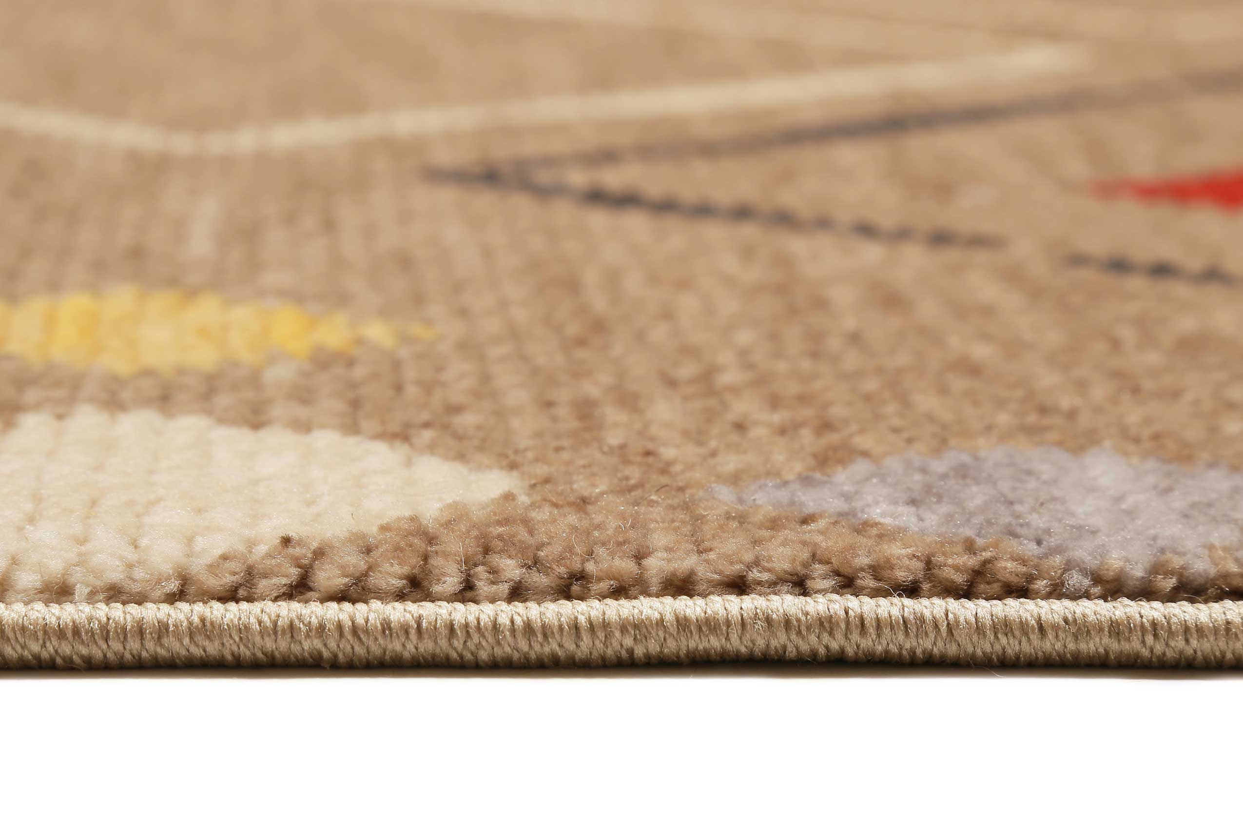 Teppich Sand Braun Bunt Kurzflor B-Ware "Mont Royal" WECONhome