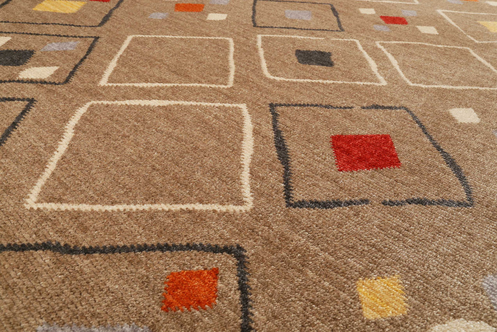 Teppich Sand Braun Bunt Kurzflor B-Ware "Mont Royal" WECONhome