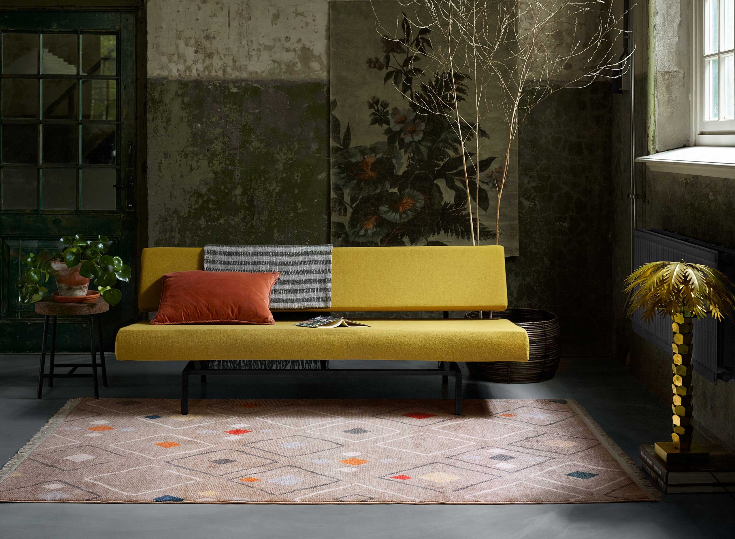Teppich Sand Braun Bunt Kurzflor B-Ware "Mont Royal" WECONhome