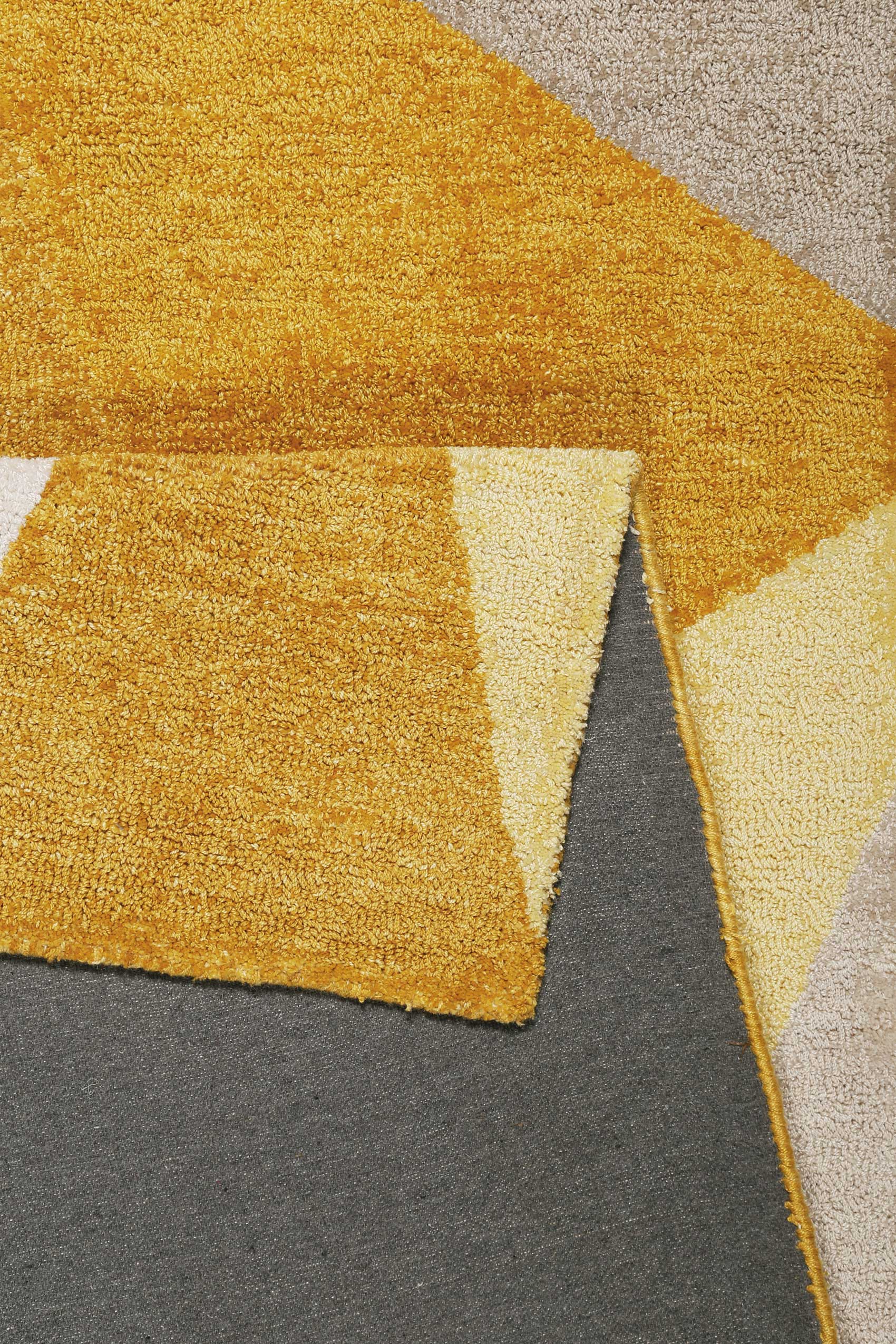 Teppich Gelb Gold Kurzflor "Next Time 2.0" WECONhome