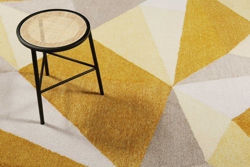 Teppich Gelb Gold Kurzflor "Next Time 2.0" WECONhome
