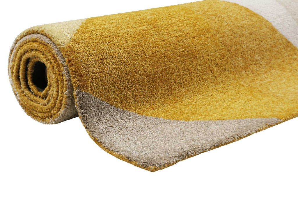 Teppich Gelb Gold Kurzflor "Next Time 2.0" WECONhome