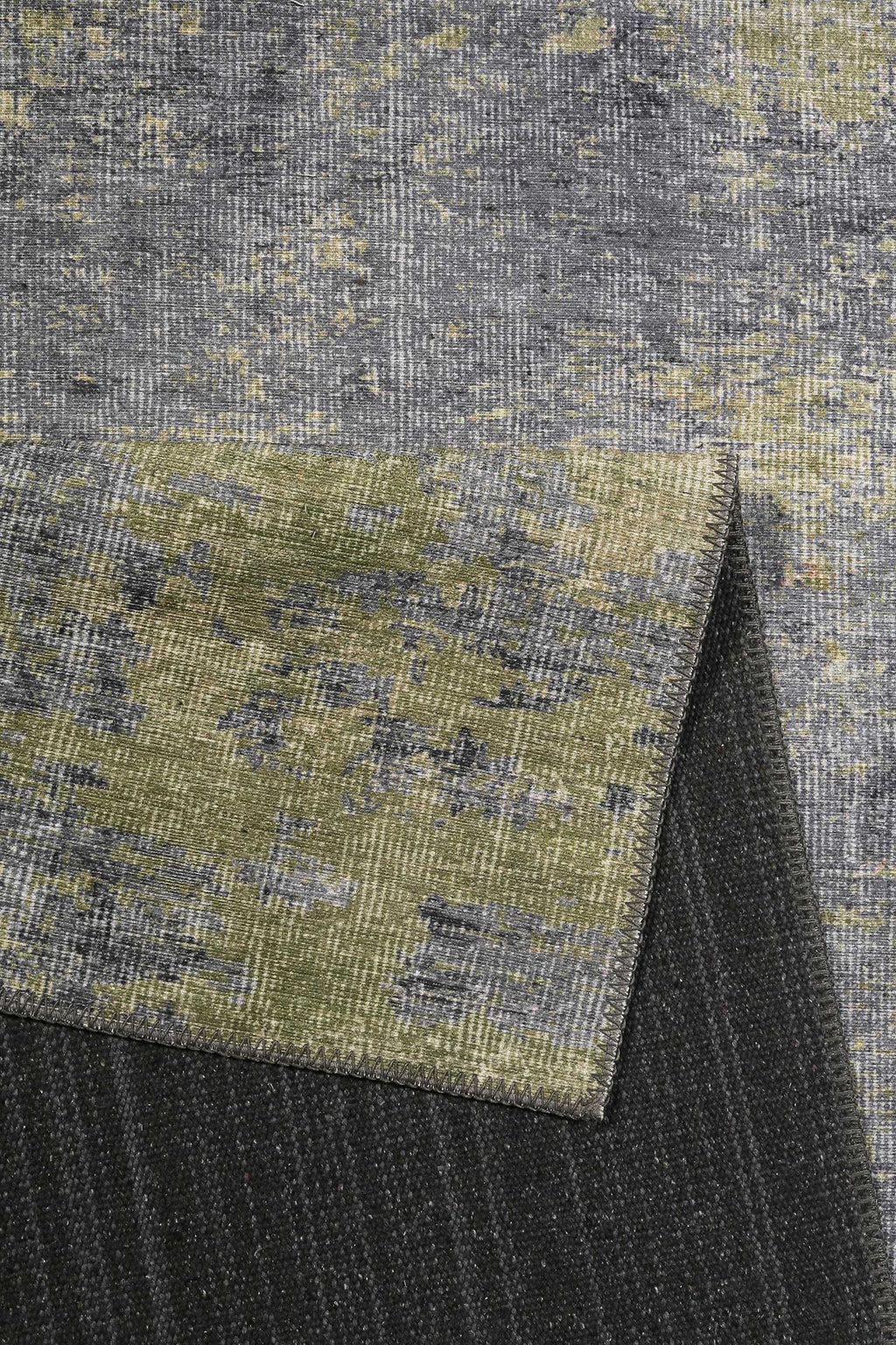 Vintage Teppich Blaugrau Grün "Night Hour" WECONhome