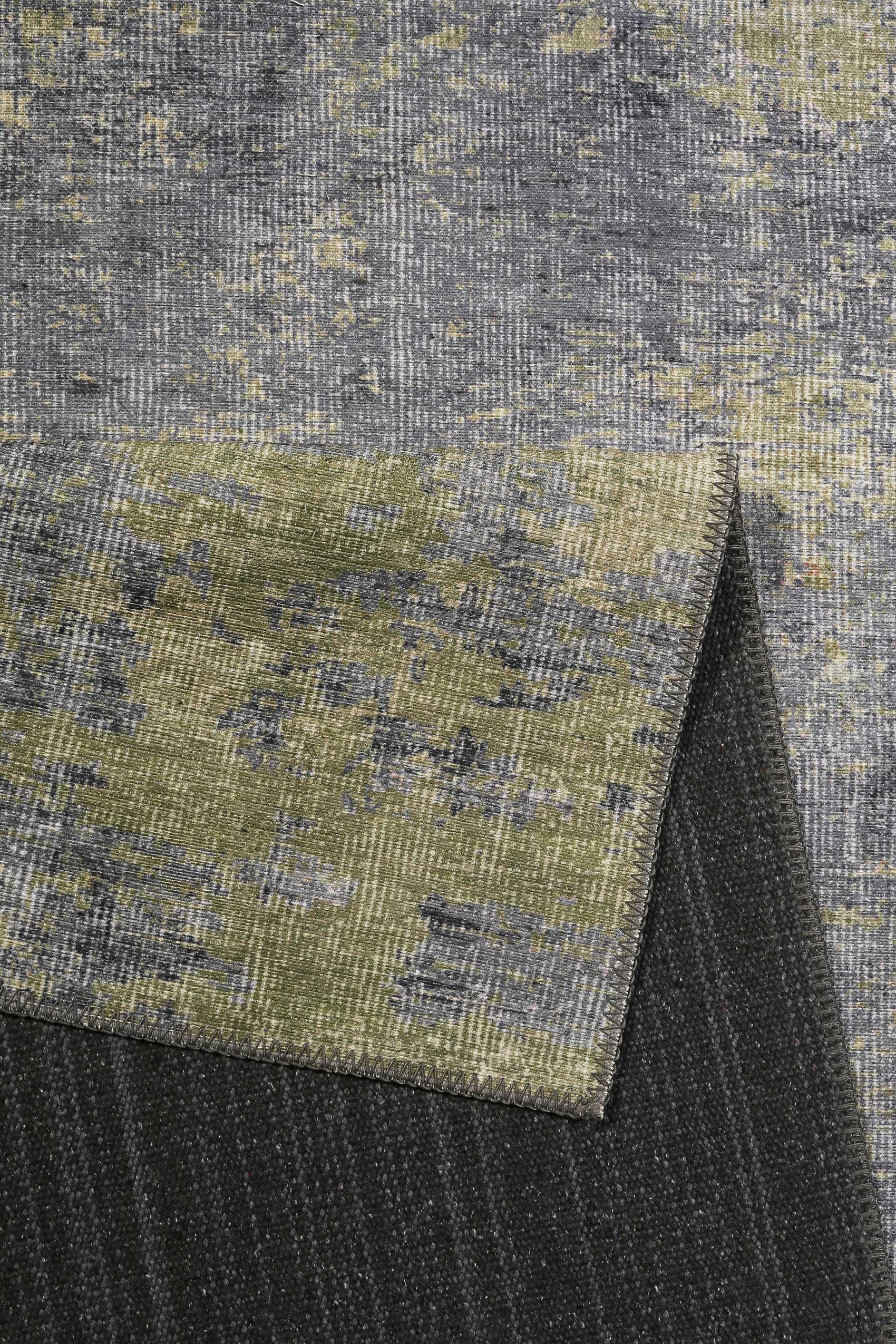 Vintage Teppich Blaugrau Grün "Night Hour" WECONhome