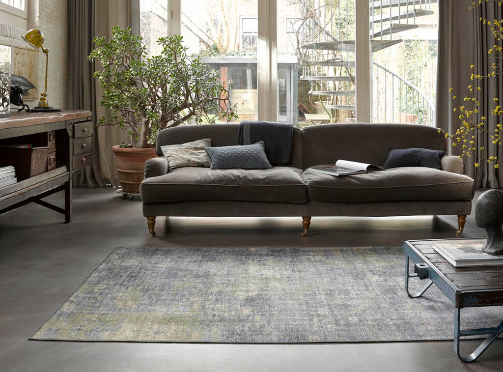 Vintage Teppich Blaugrau Grün "Night Hour" WECONhome