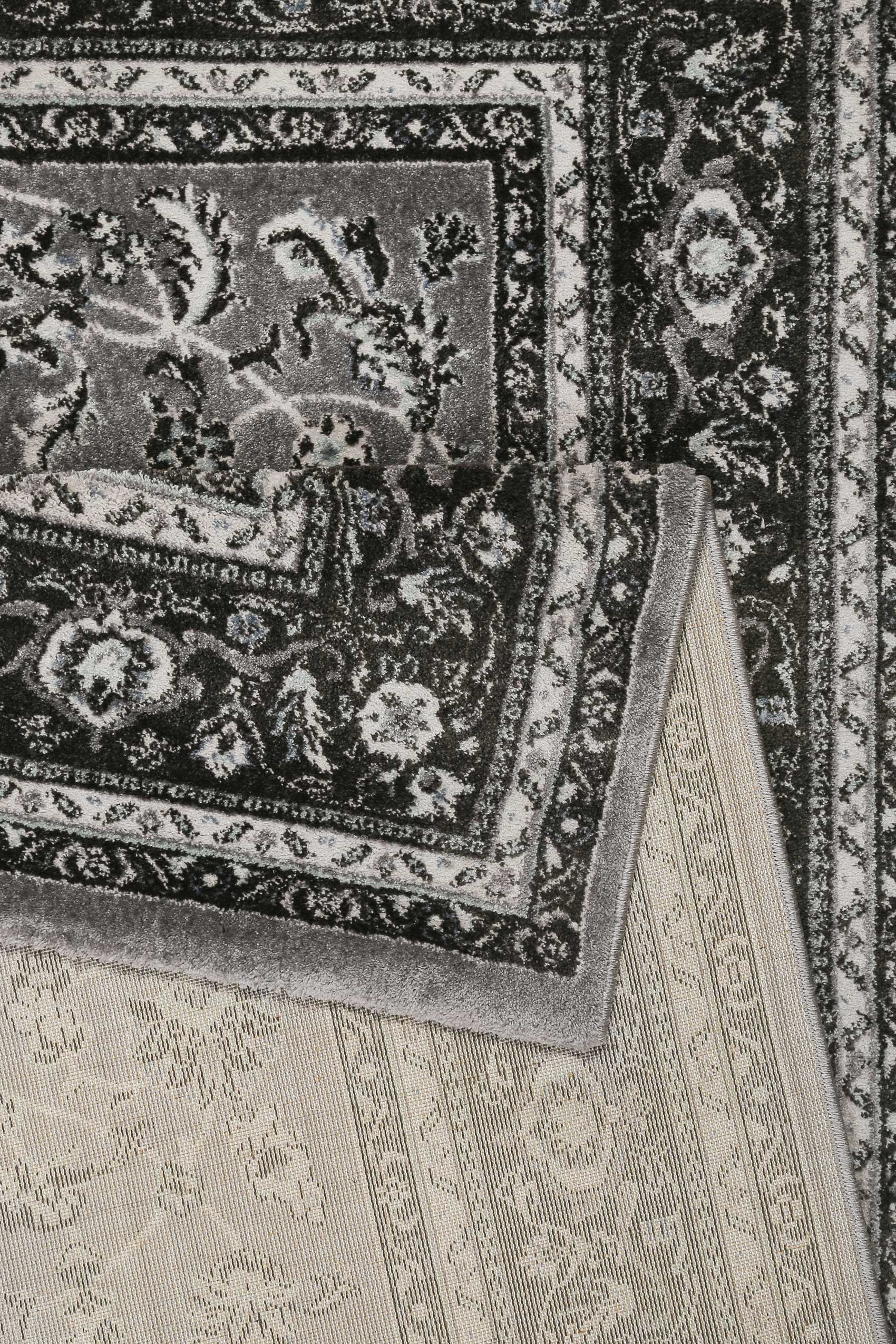 Teppich Grau Anthrazit Kurzflor "Oxford" WECONhome