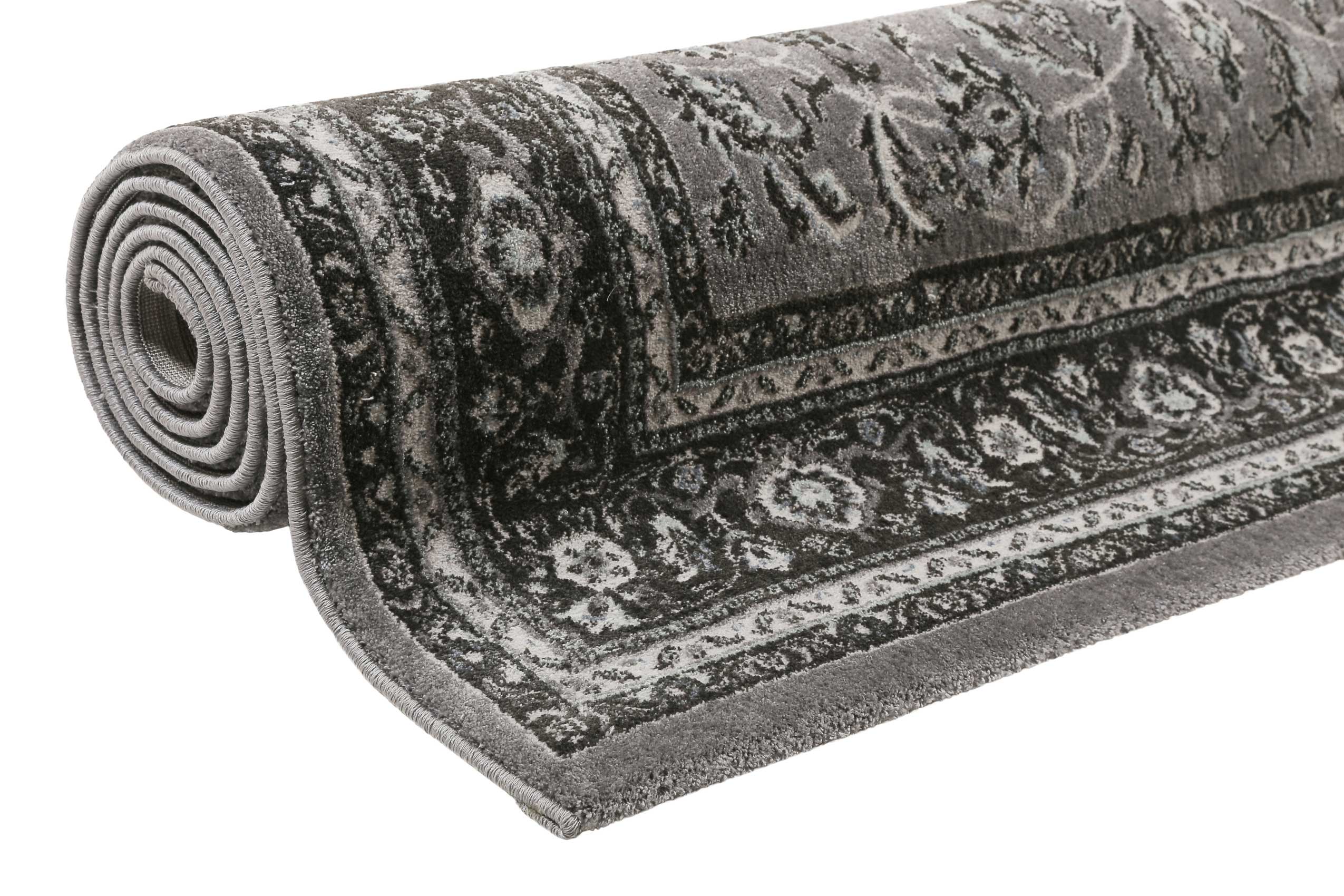 Teppich Grau Anthrazit Kurzflor "Oxford" WECONhome