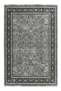 Teppich Grau Schwarz Blau Kurzflor "Oxford" WECONhome