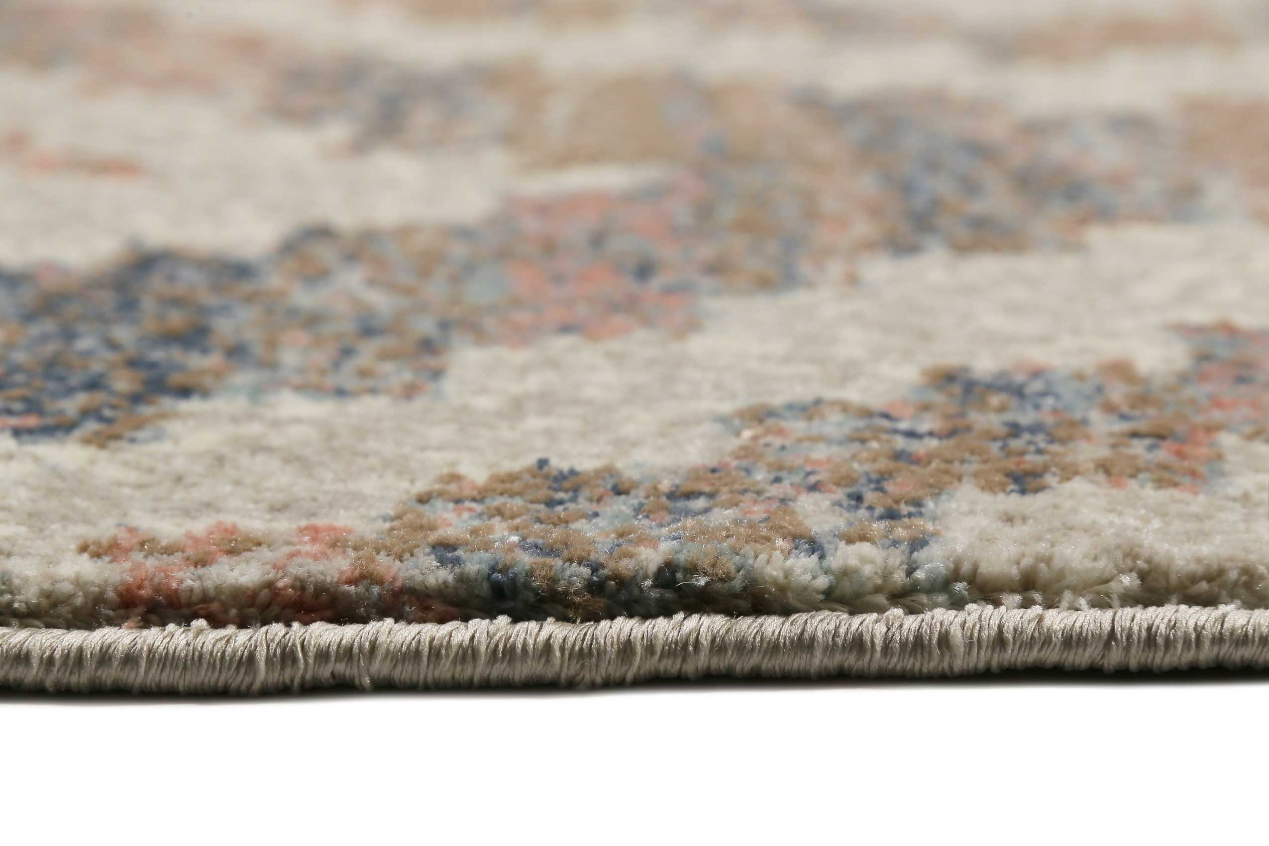 Teppich Beige Rosa Blau Kurzflor "Passion 2.0" WECONhome