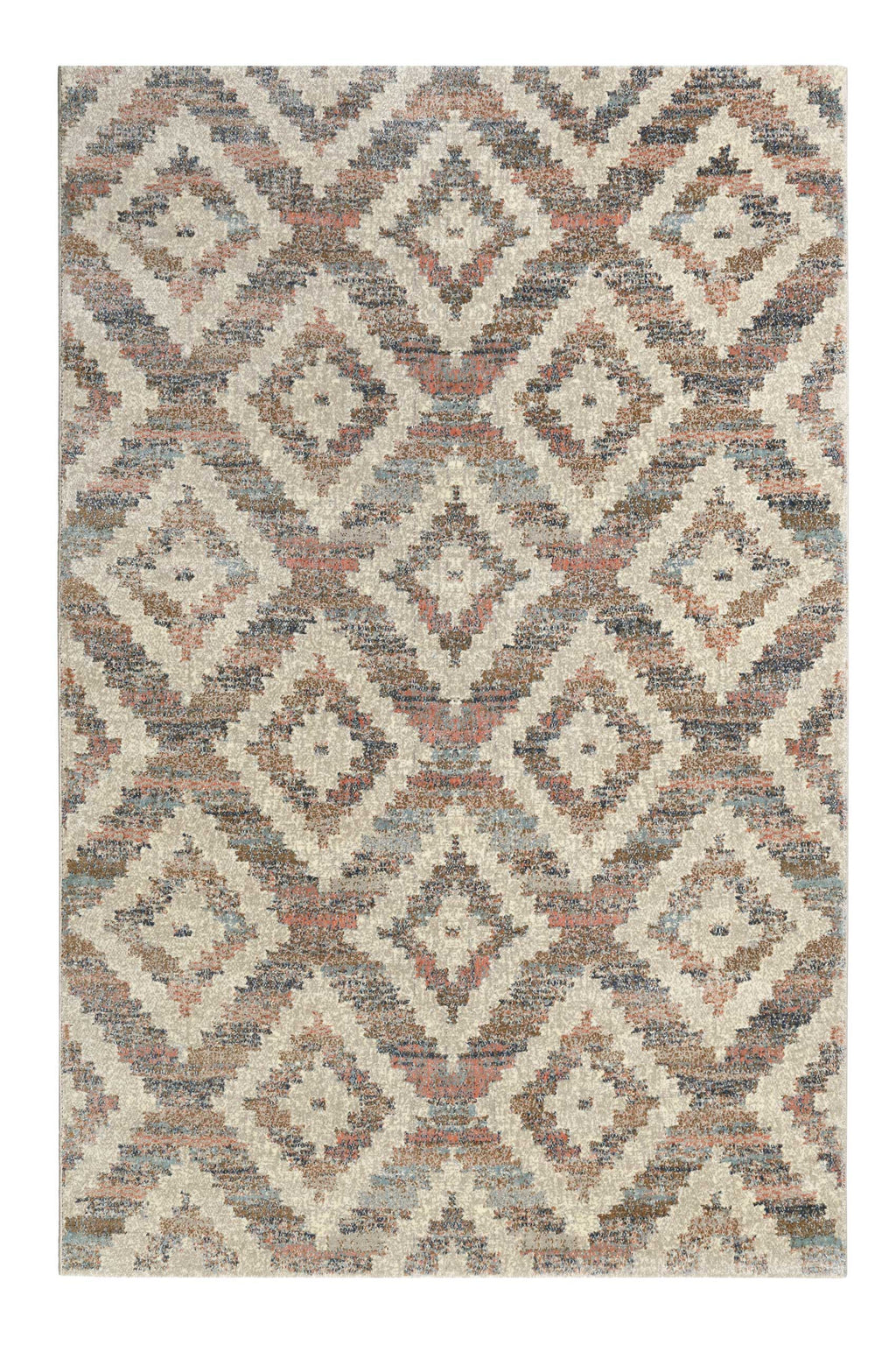 Teppich Beige Rosa Blau Kurzflor "Passion 2.0" WECONhome