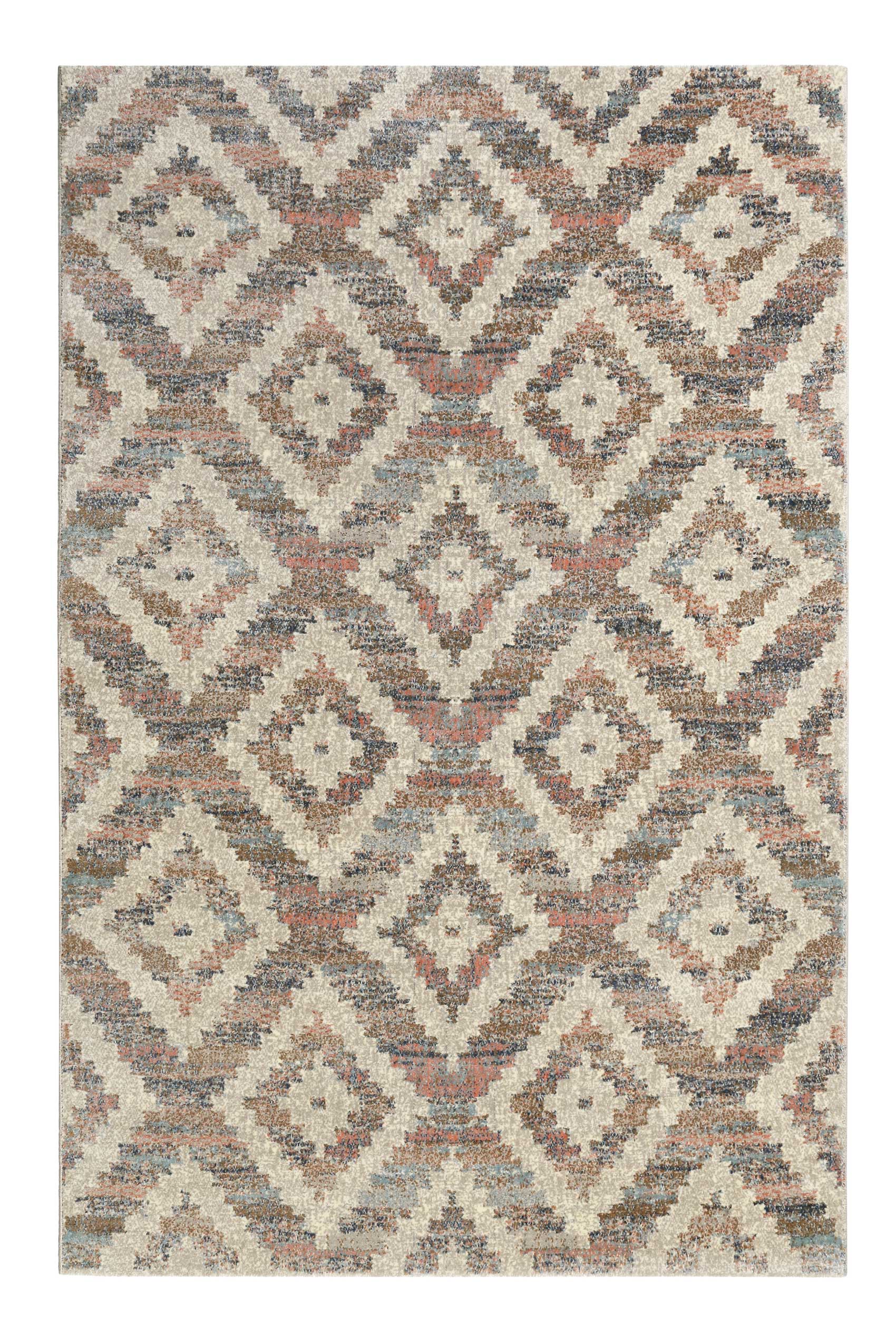Teppich Beige Rosa Blau Kurzflor "Passion 2.0" WECONhome