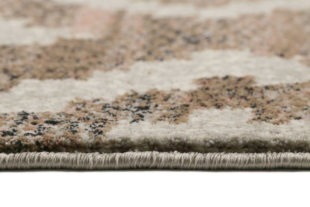 Teppich Beige Rosa Braun Kurzflor "Passion 2.0" WECONhome