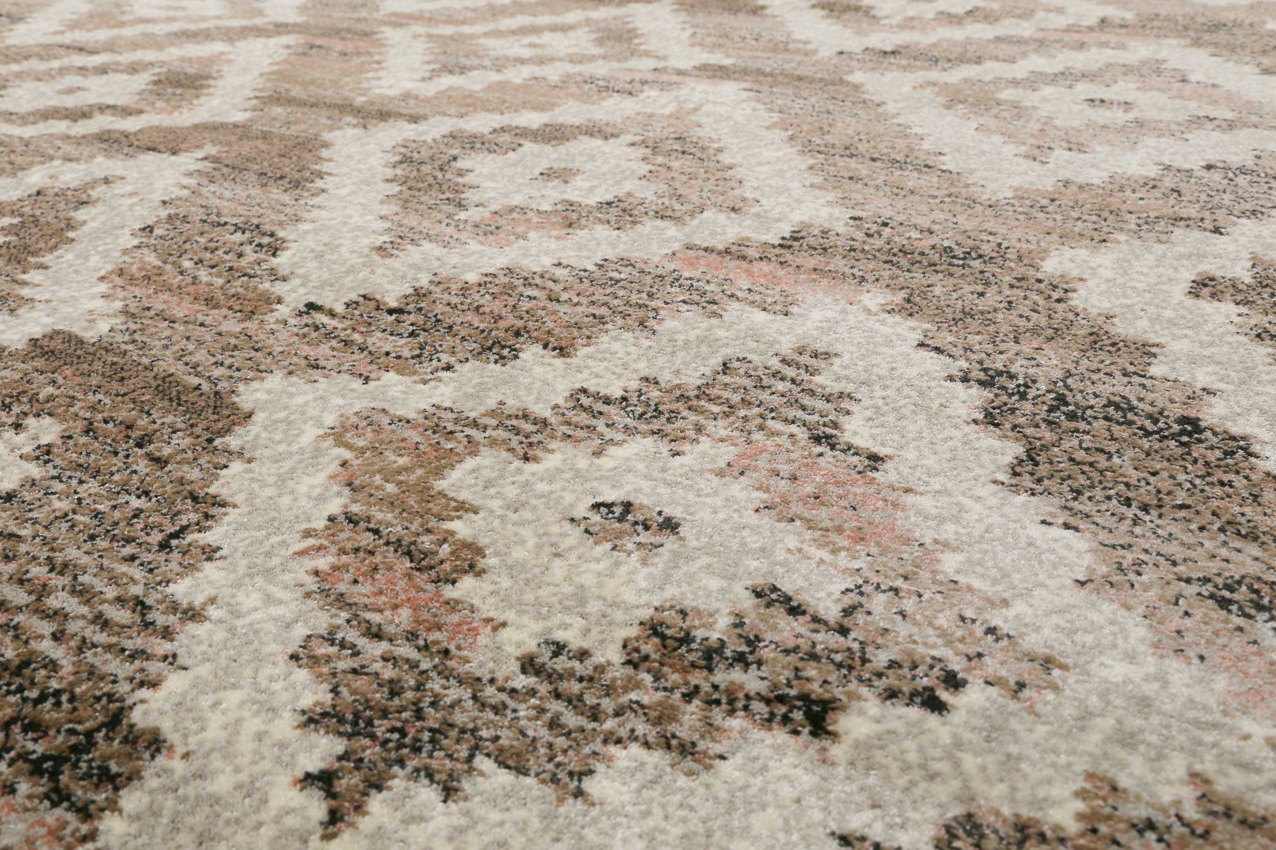 Teppich Beige Rosa Braun Kurzflor "Passion 2.0" WECONhome