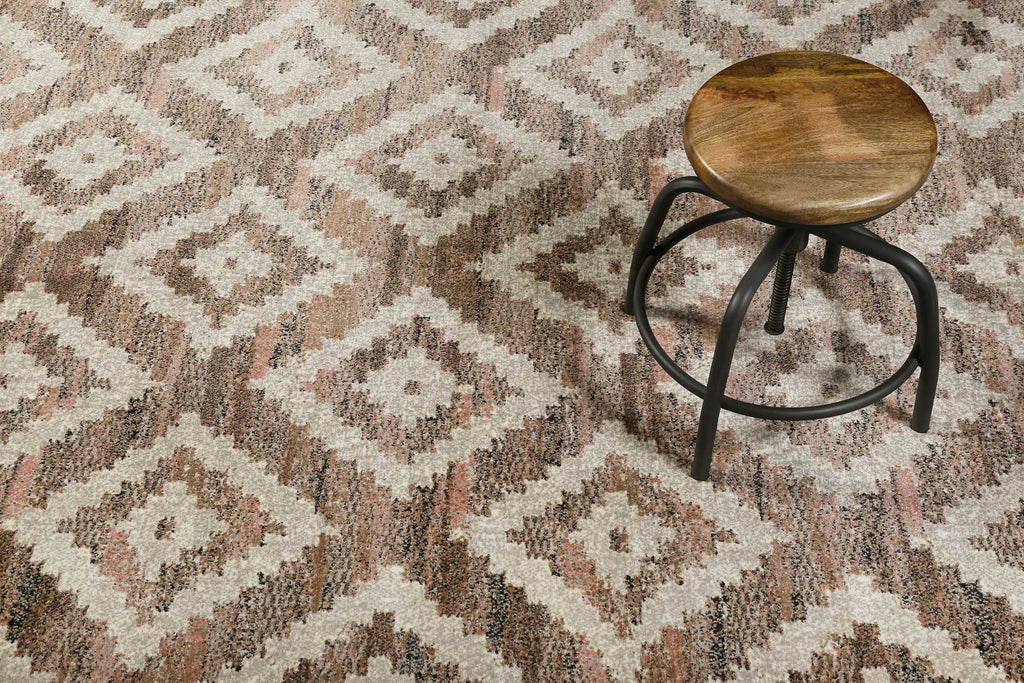 Teppich Beige Rosa Braun Kurzflor "Passion 2.0" WECONhome