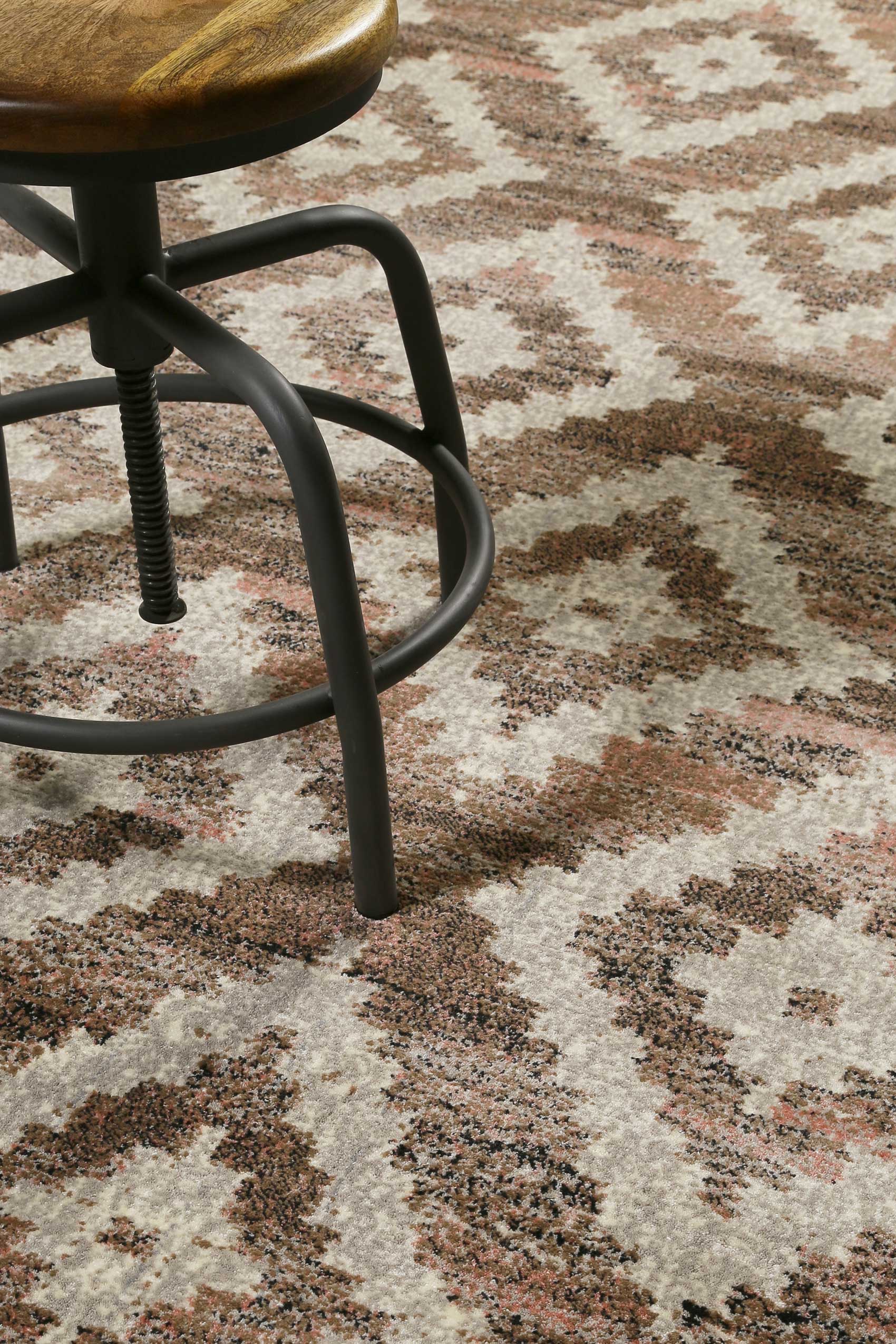 Teppich Beige Rosa Braun Kurzflor "Passion 2.0" WECONhome