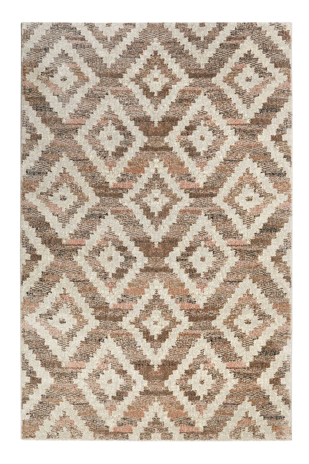 Teppich Beige Rosa Braun Kurzflor "Passion 2.0" WECONhome