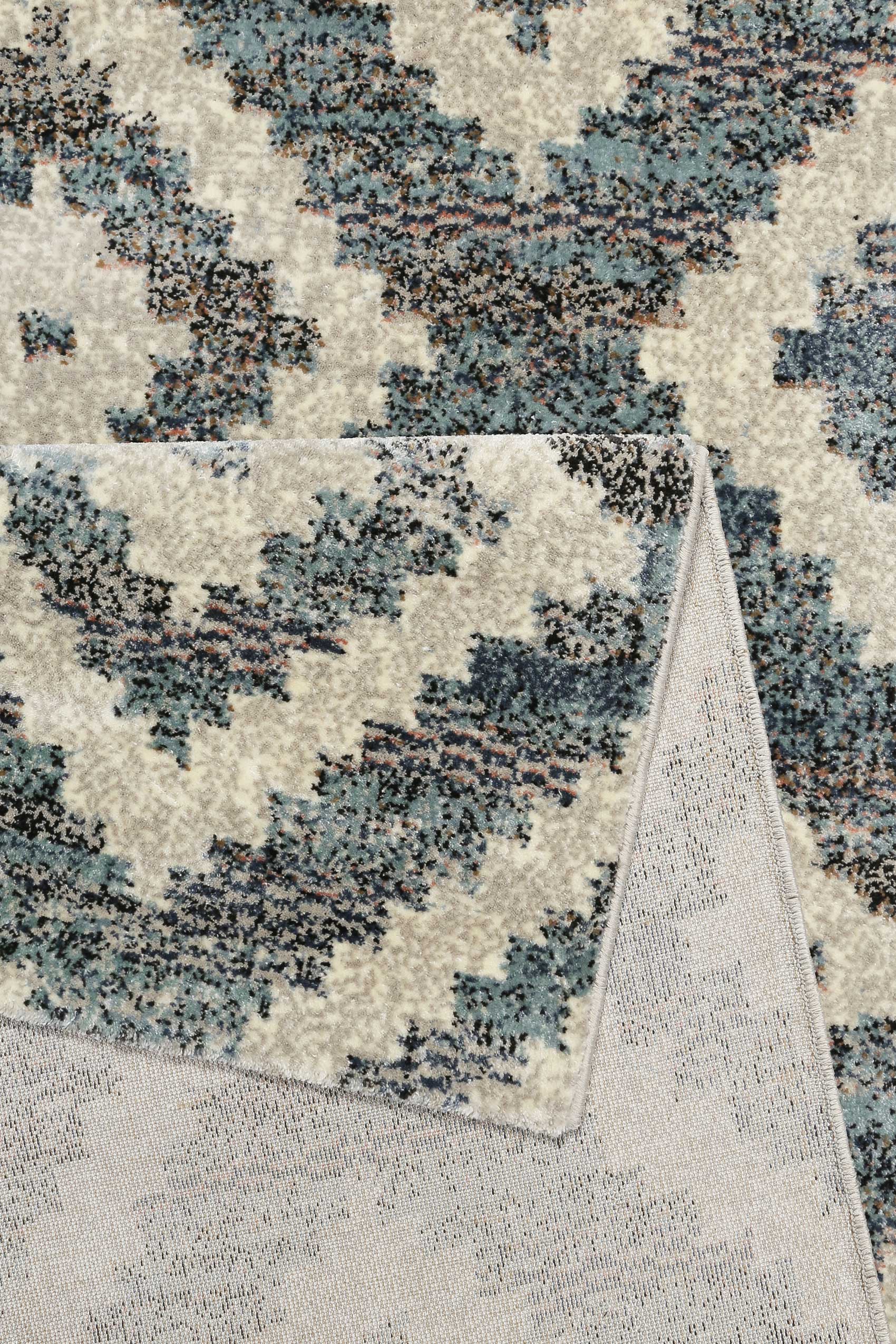 Teppich Grau Blau Beige Kurzflor "Passion 2.0" WECONhome