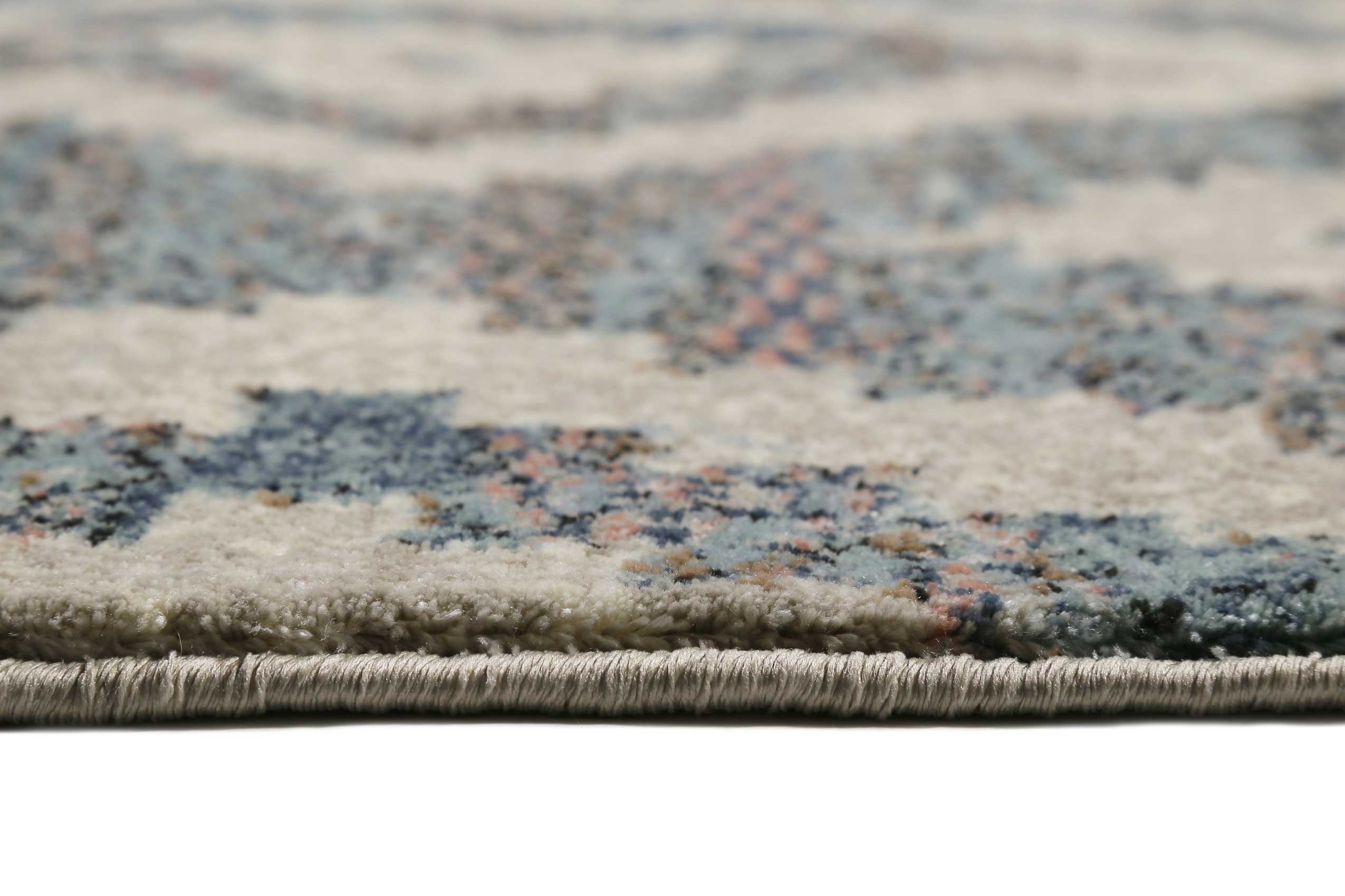 Teppich Grau Blau Beige Kurzflor "Passion 2.0" WECONhome