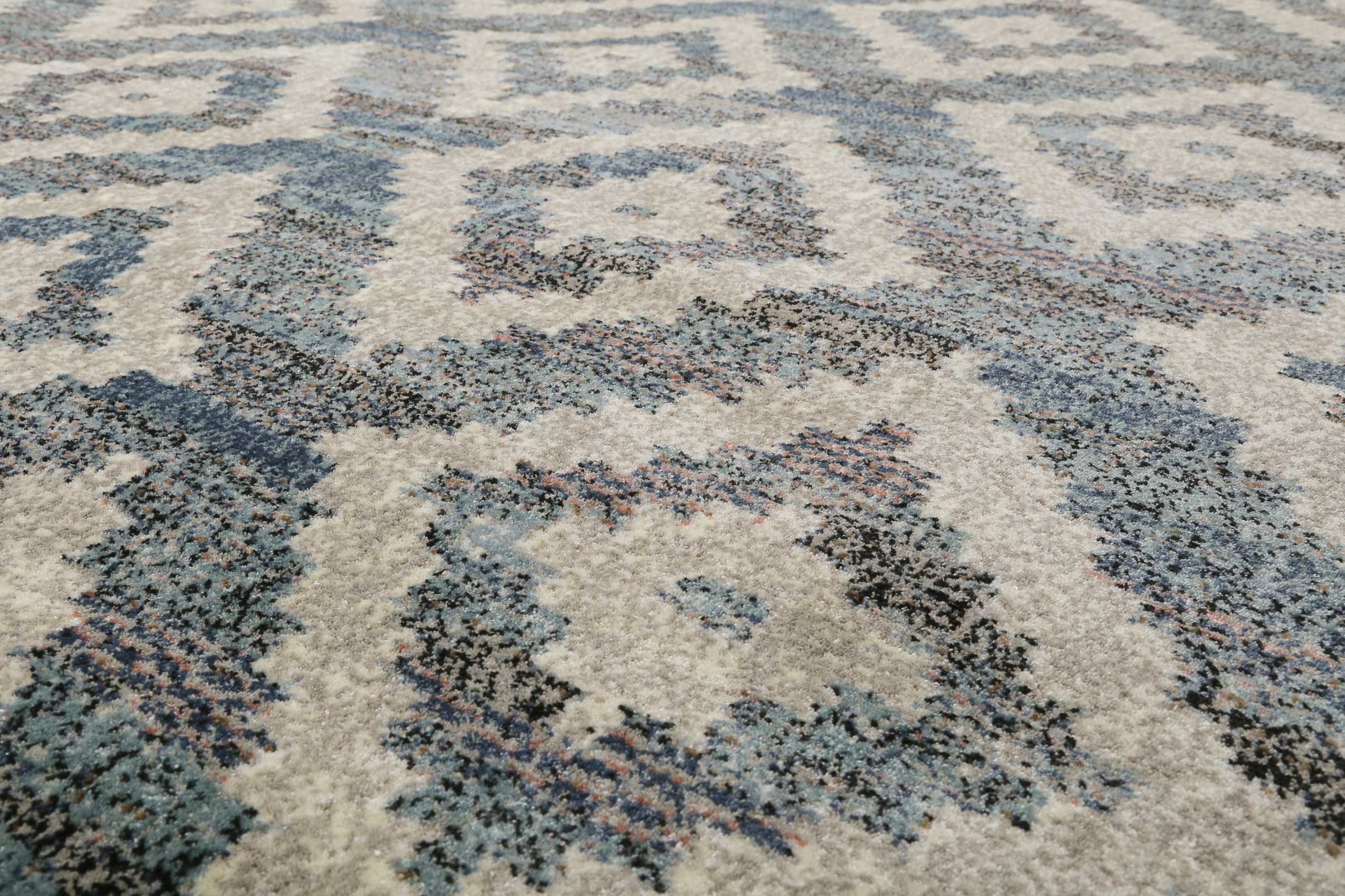 Teppich Grau Blau Beige Kurzflor "Passion 2.0" WECONhome
