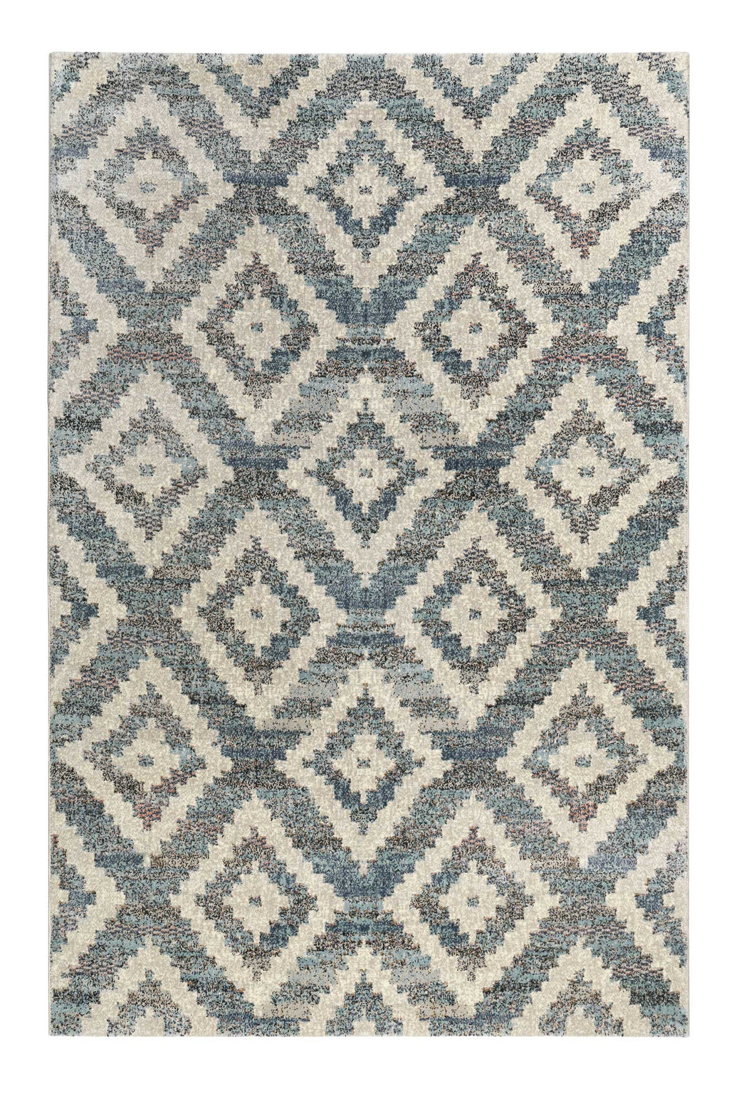 Teppich Grau Blau Beige Kurzflor "Passion 2.0" WECONhome