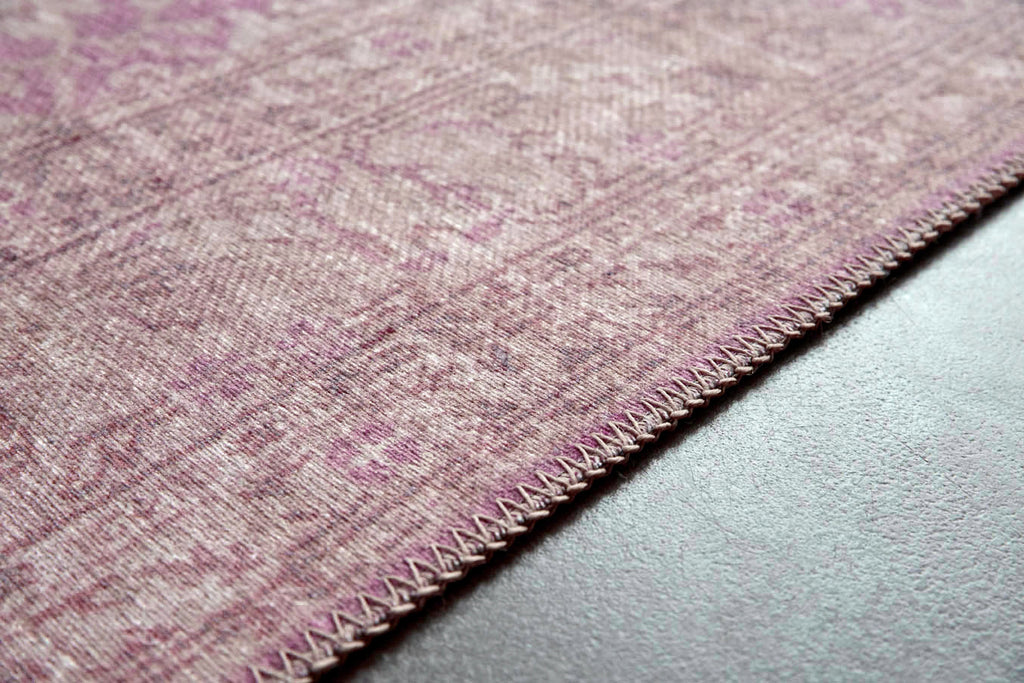 Vintage Teppich Grau Beige Rosa "Past Future" WECONhome