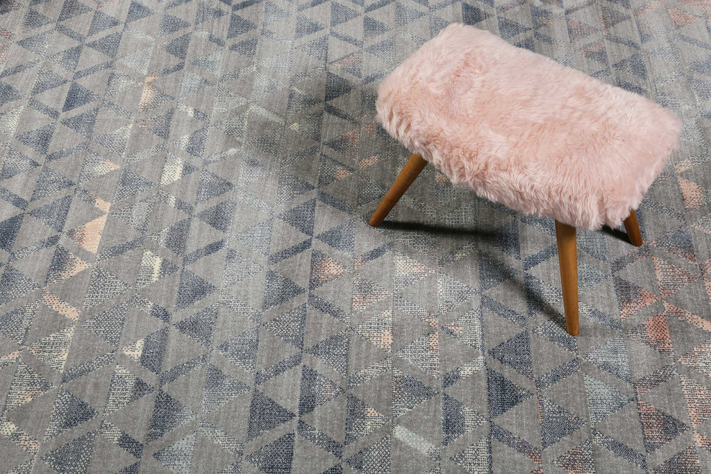 Teppich Grau Taupe Rosa Kurzflor "Pearl 2.0" WECONhome