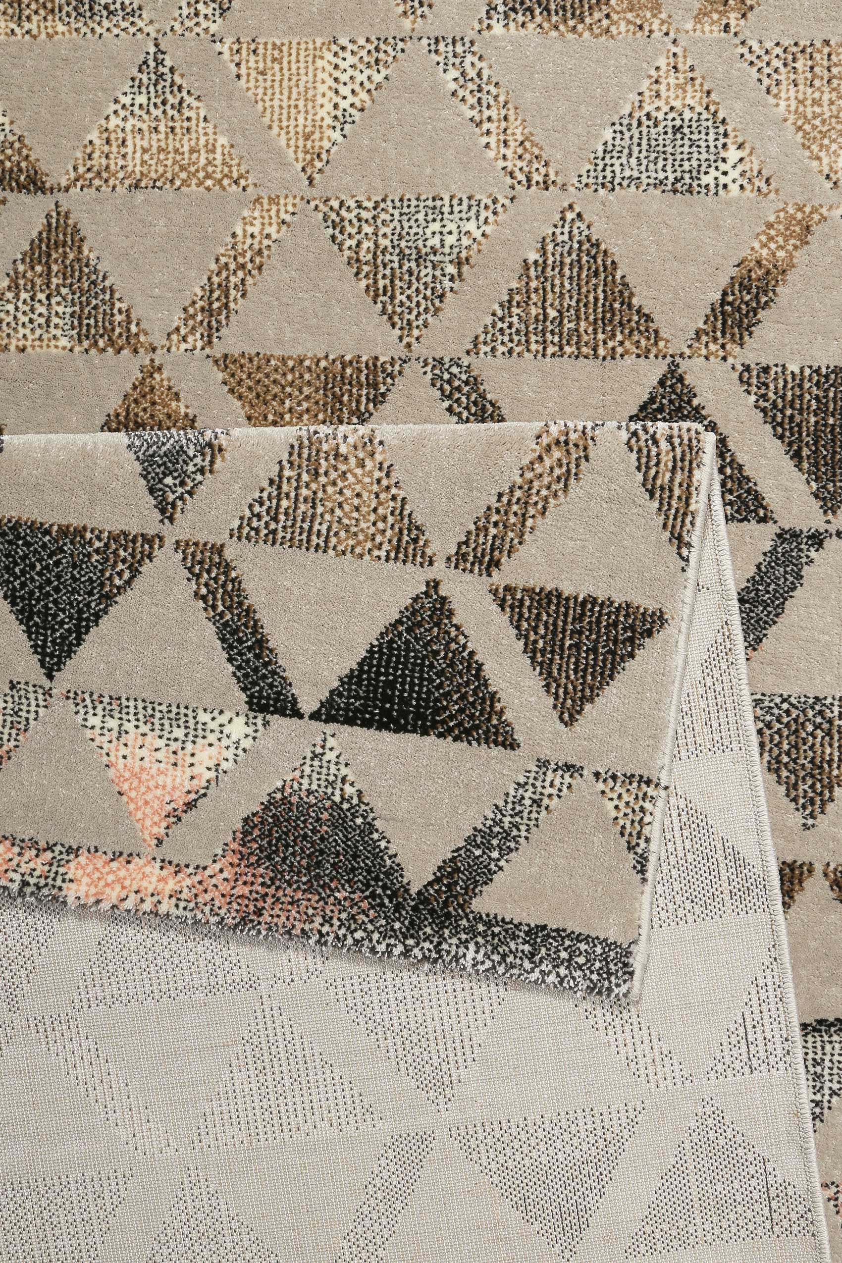 Teppich Grau Schwarz Rosa Kurzflor "Pearl 2.0" WECONhome