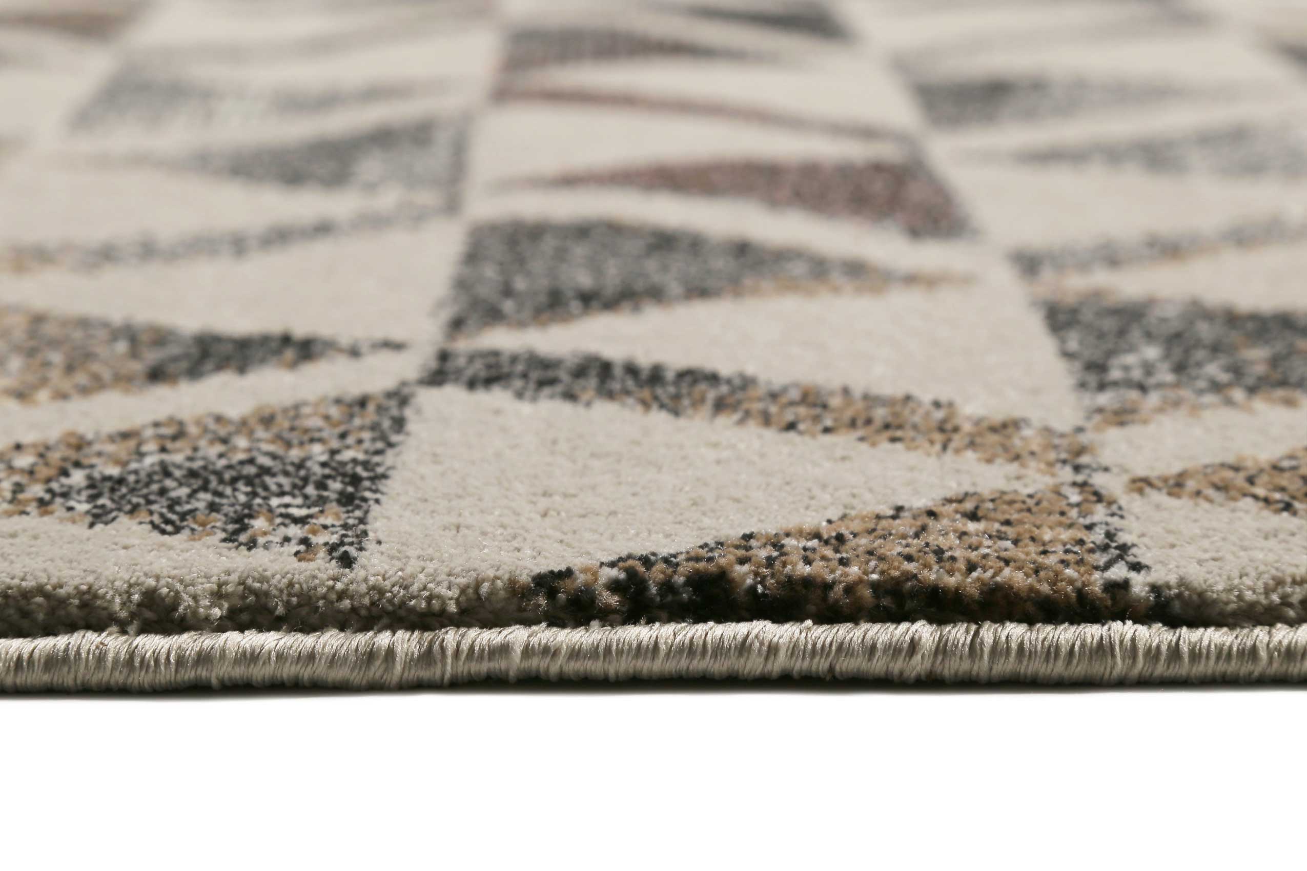 Teppich Grau Schwarz Rosa Kurzflor "Pearl 2.0" WECONhome